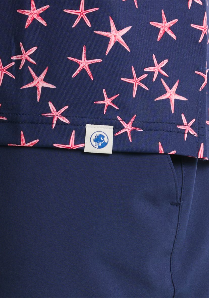 Big & Tall Printed Polo Shirt 