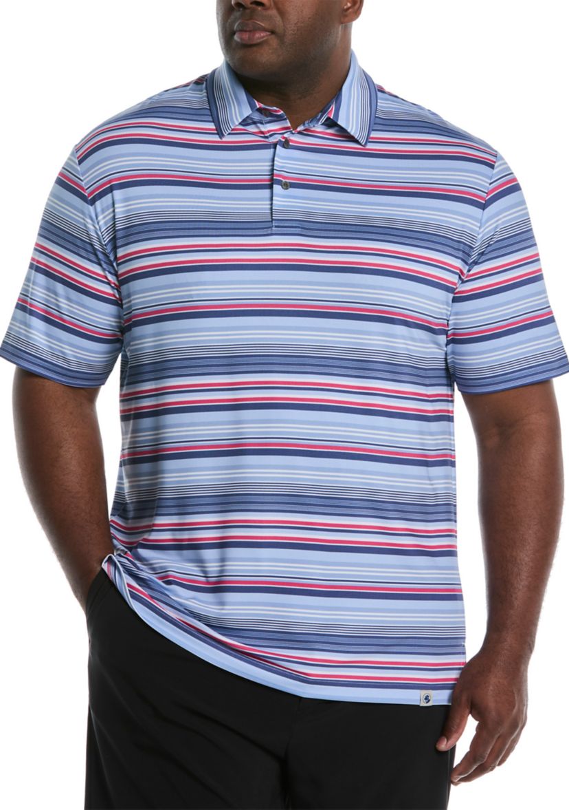 Big & Tall Short Sleeve Patriotic Stripe Polo Shirt