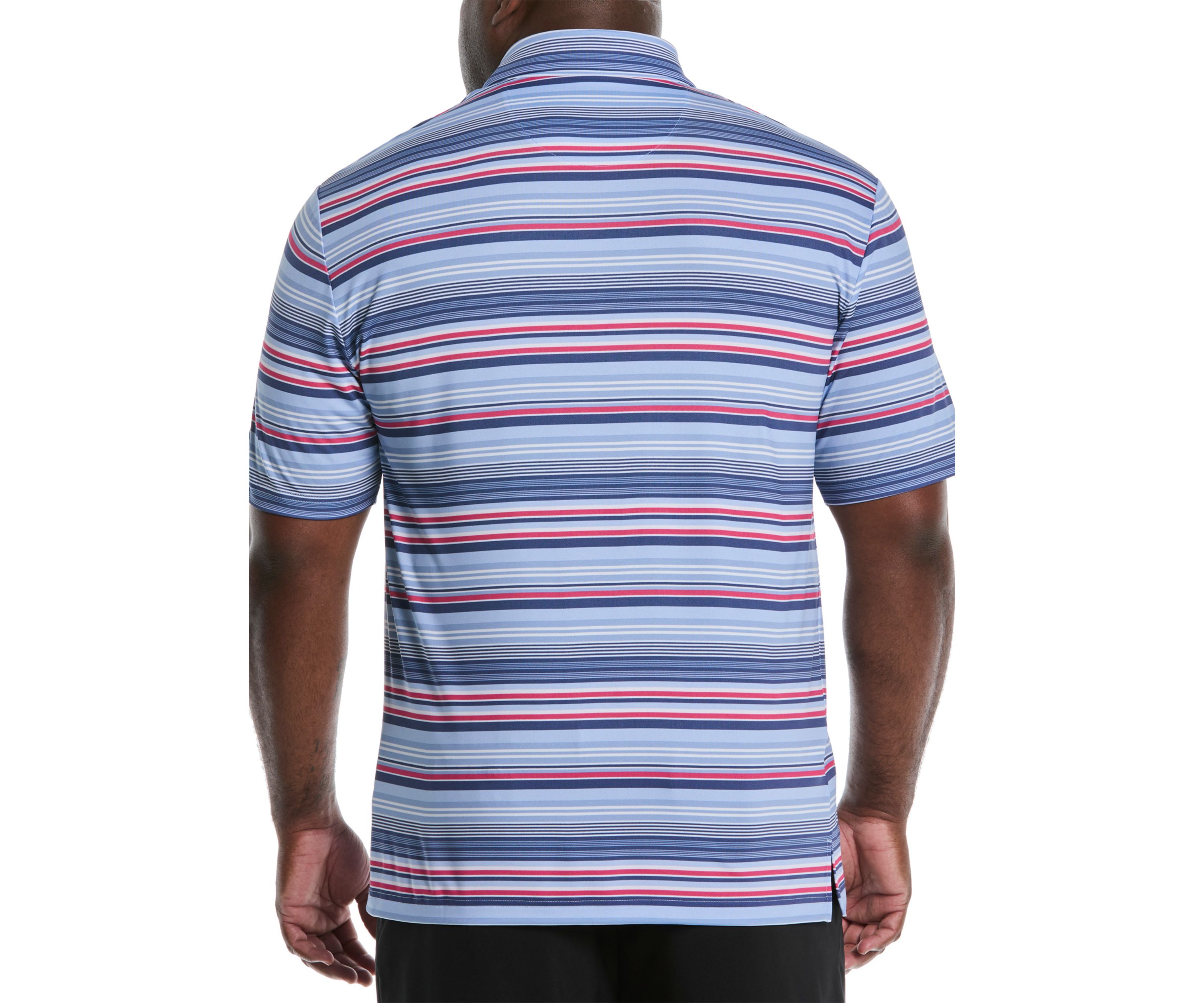 Big & Tall Short Sleeve Patriotic Stripe Polo Shirt