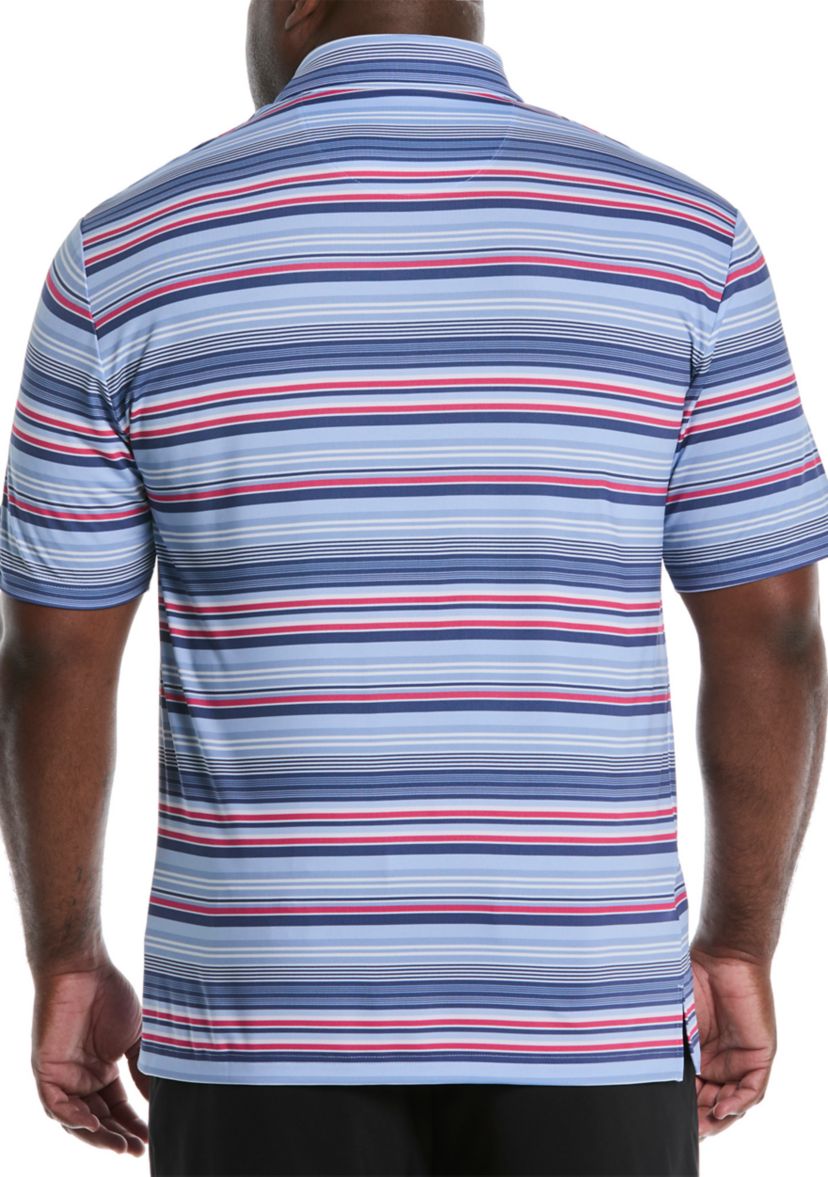 Big & Tall Short Sleeve Patriotic Stripe Polo Shirt