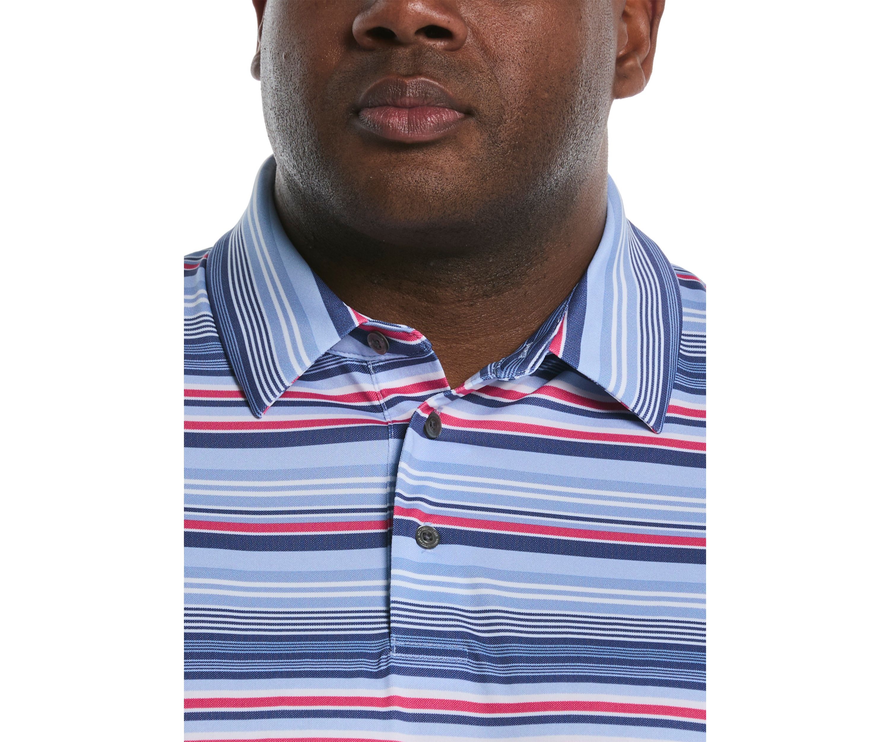 Big & Tall Short Sleeve Patriotic Stripe Polo Shirt
