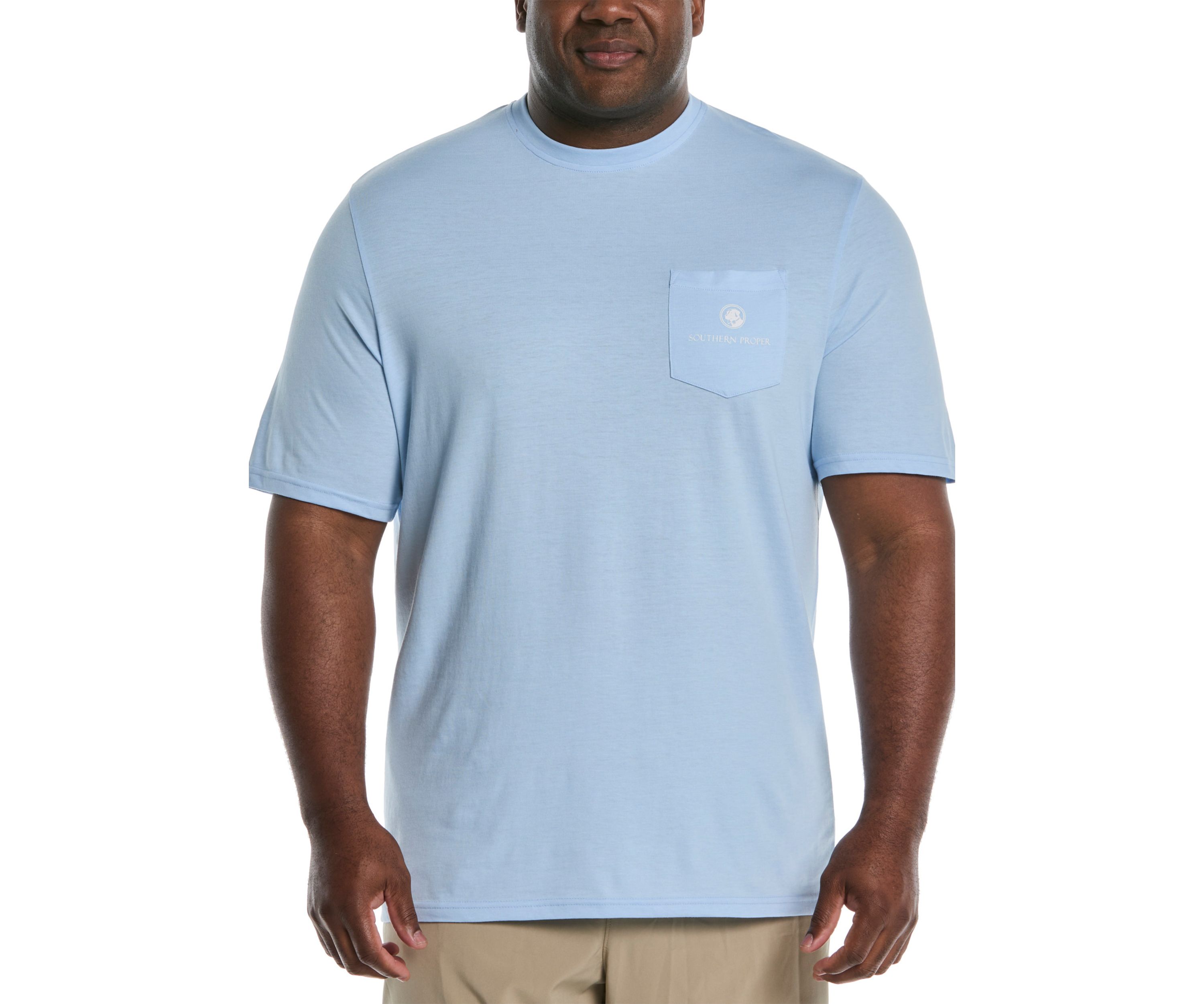 Big & Tall Short Sleeve Patriotic Dog Graphic T-Shirt