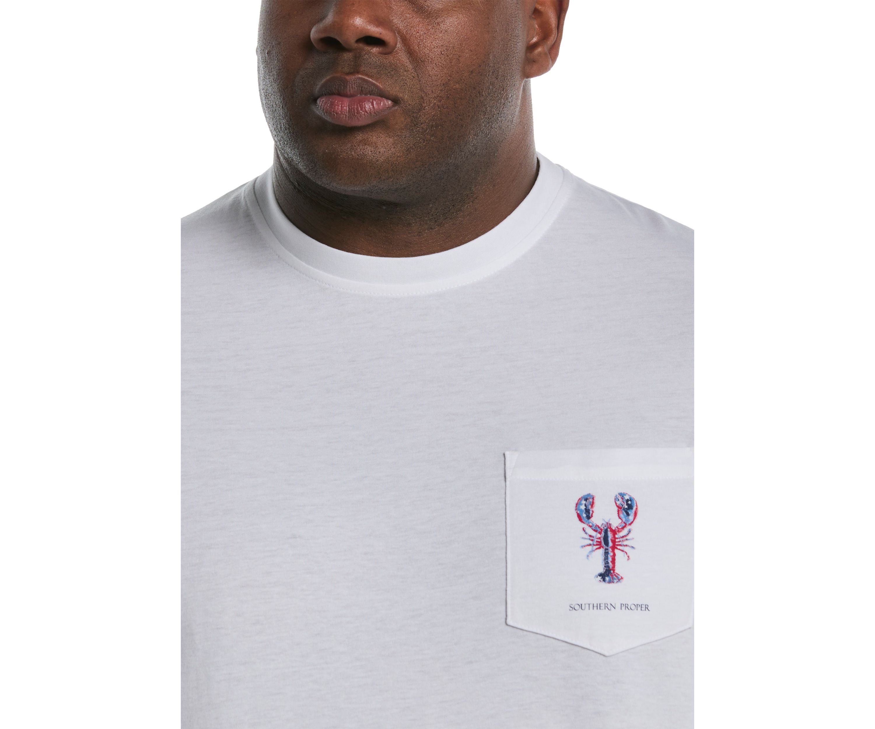Big & Tall Patriotic Lobster Graphic T-Shirt 