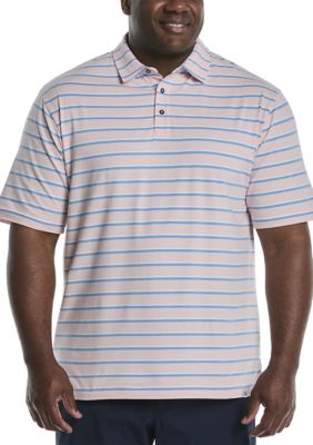 Southern Proper Men's Big & Tall Two Tone Stripe Polo Shirt