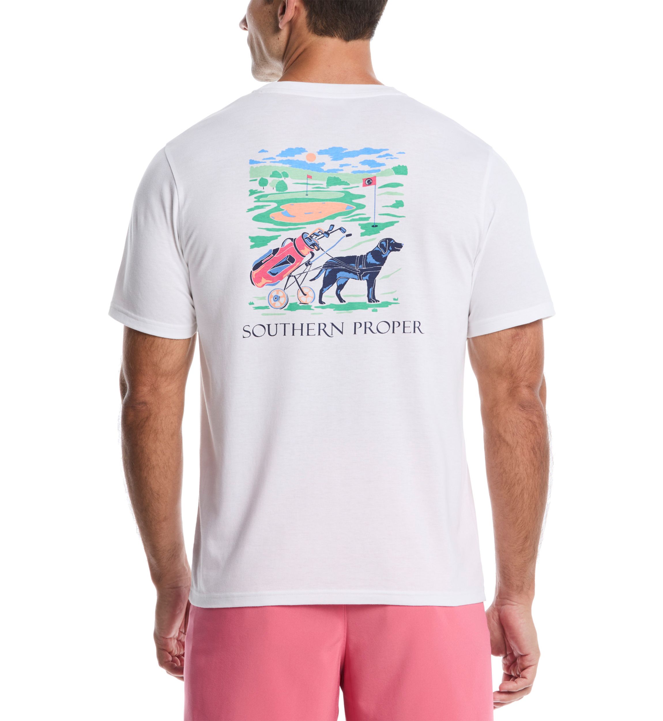 Short Sleeve Dog Caddy Graphic T-Shirt