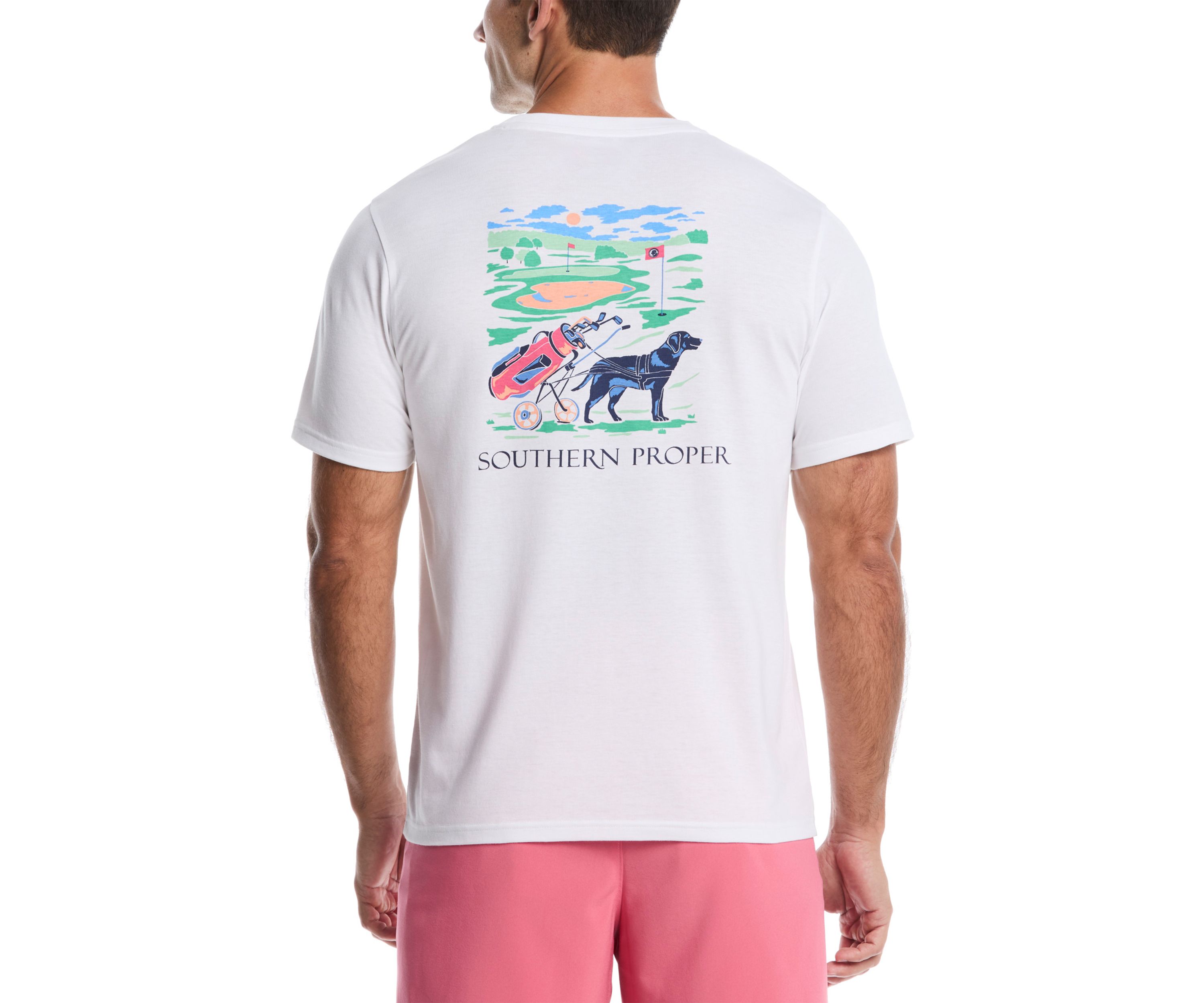 Short Sleeve Dog Caddy Graphic T-Shirt