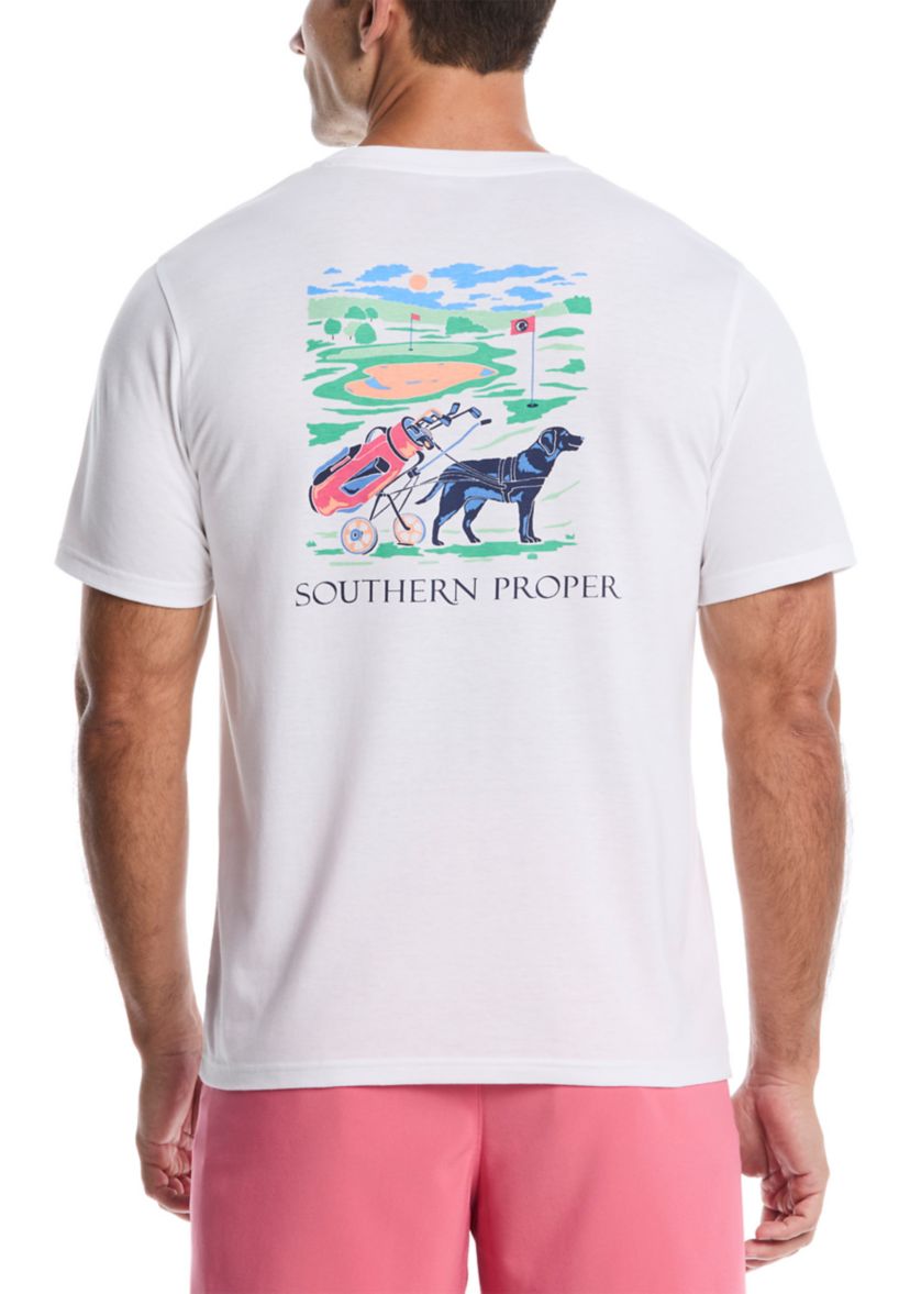 Short Sleeve Dog Caddy Graphic T-Shirt