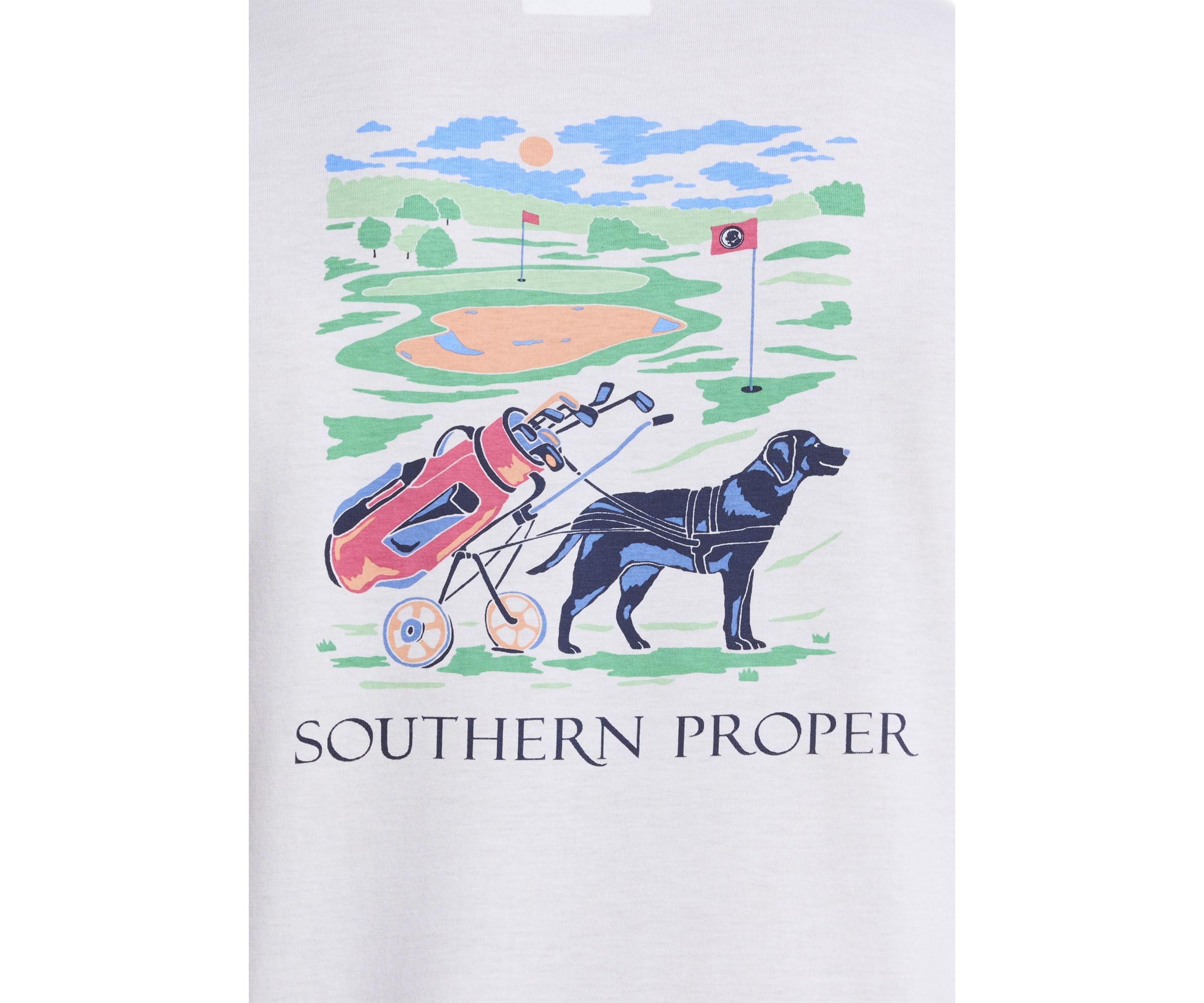 Short Sleeve Dog Caddy Graphic T-Shirt
