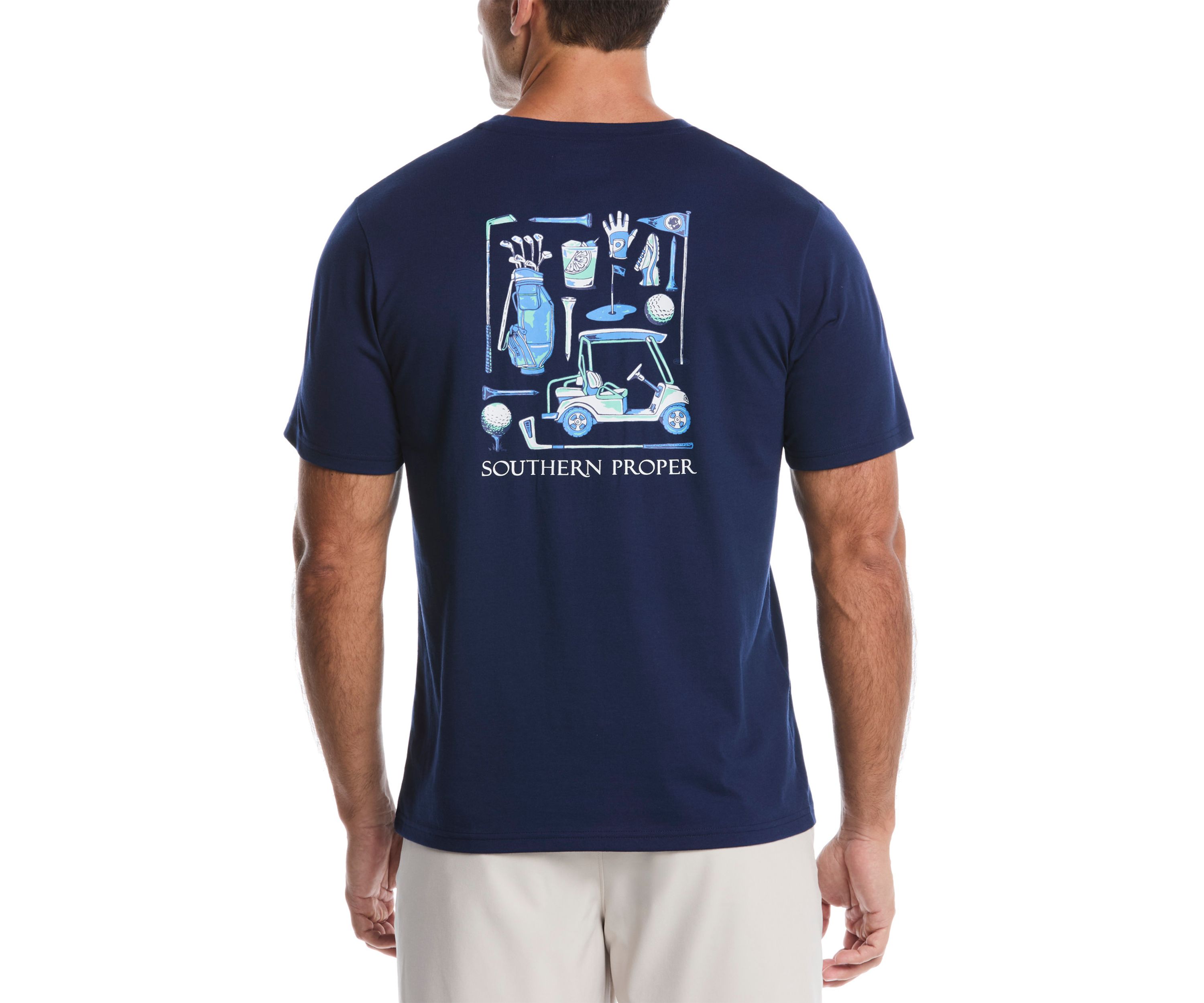 Short Sleeve Golf Items Graphic T-Shirt
