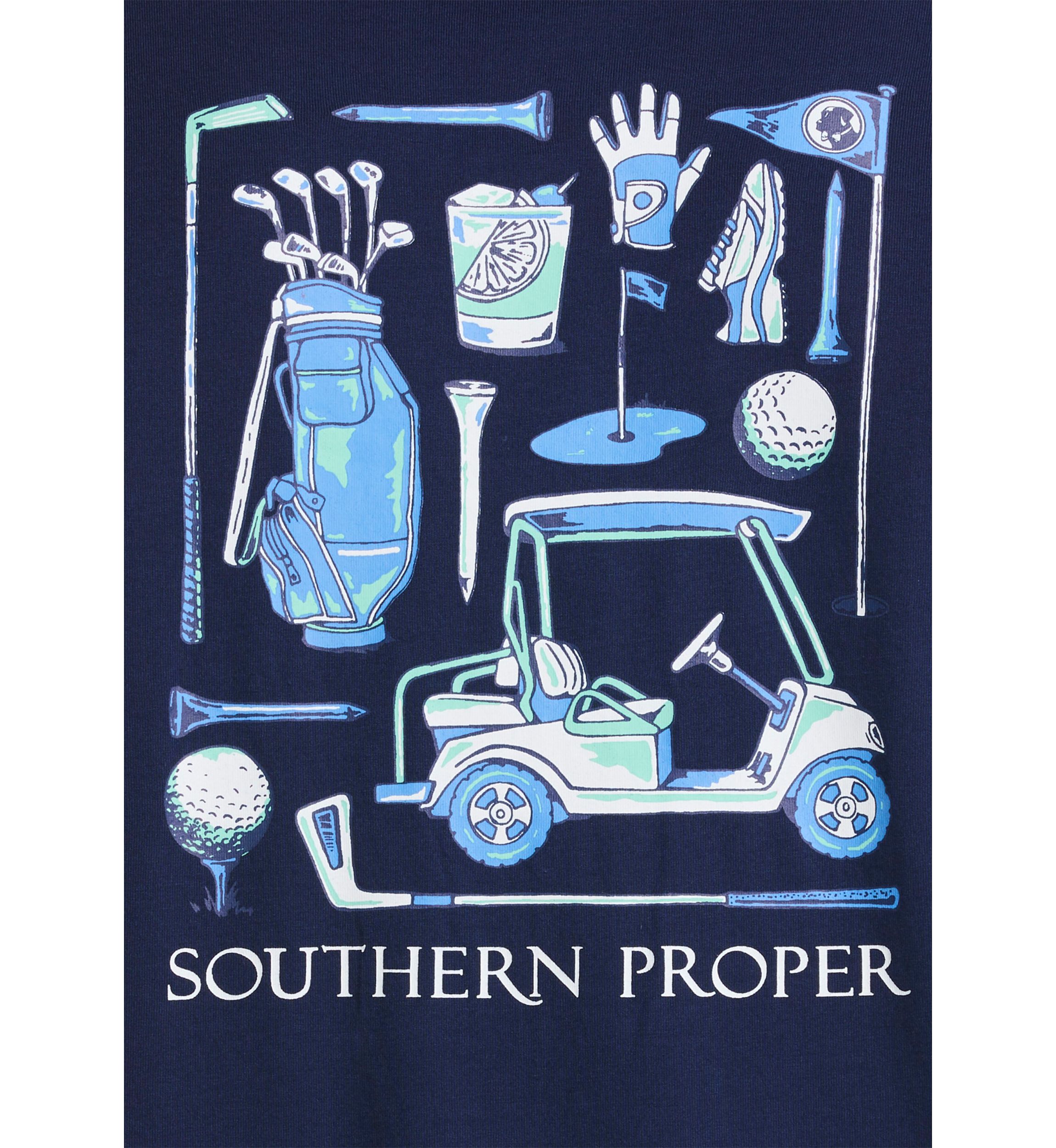 Short Sleeve Golf Items Graphic T-Shirt