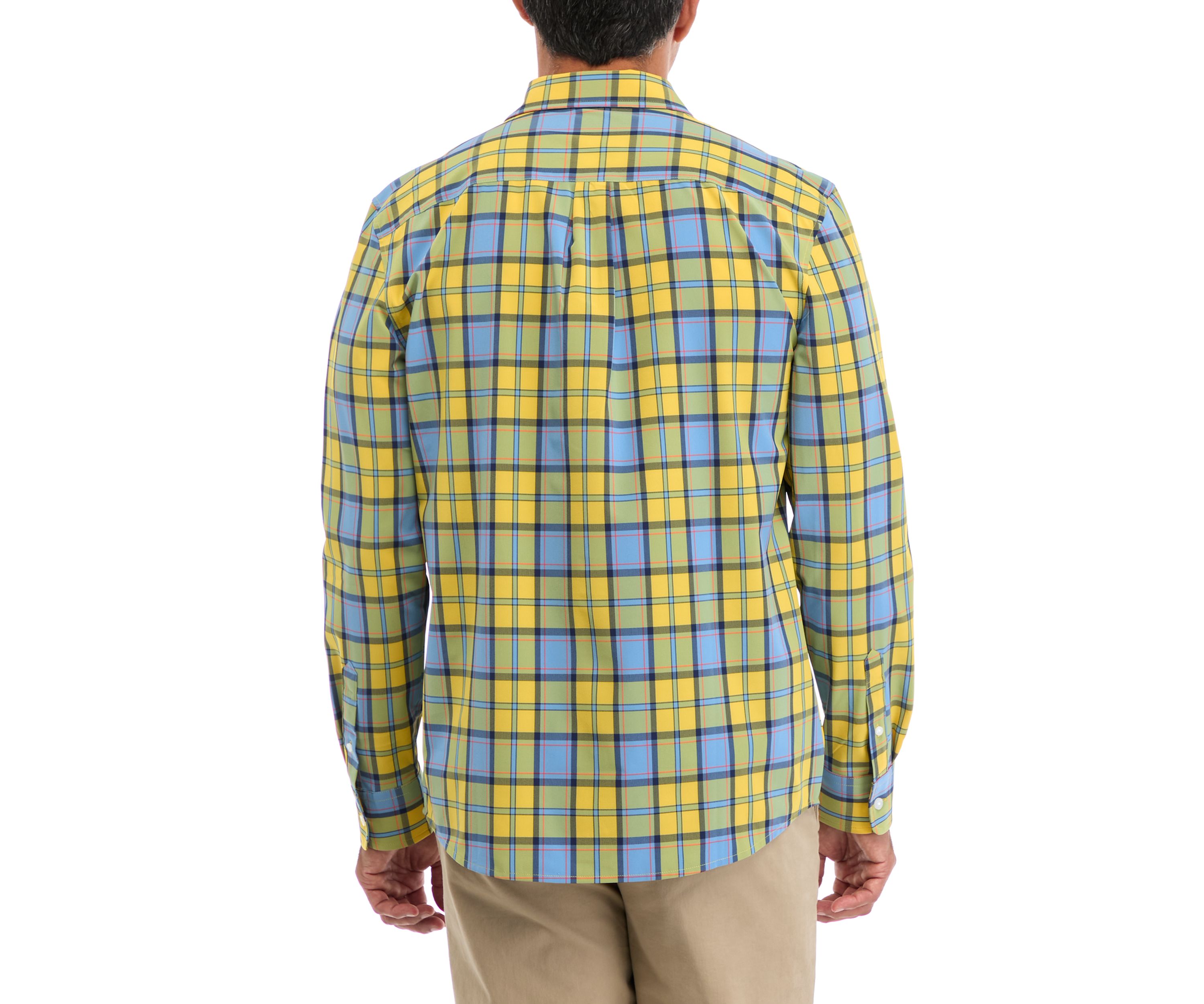 Long Sleeve Plaid Woven Shirt