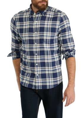 Southern Proper Men's Long Sleeve Plaid Flannel Shirt