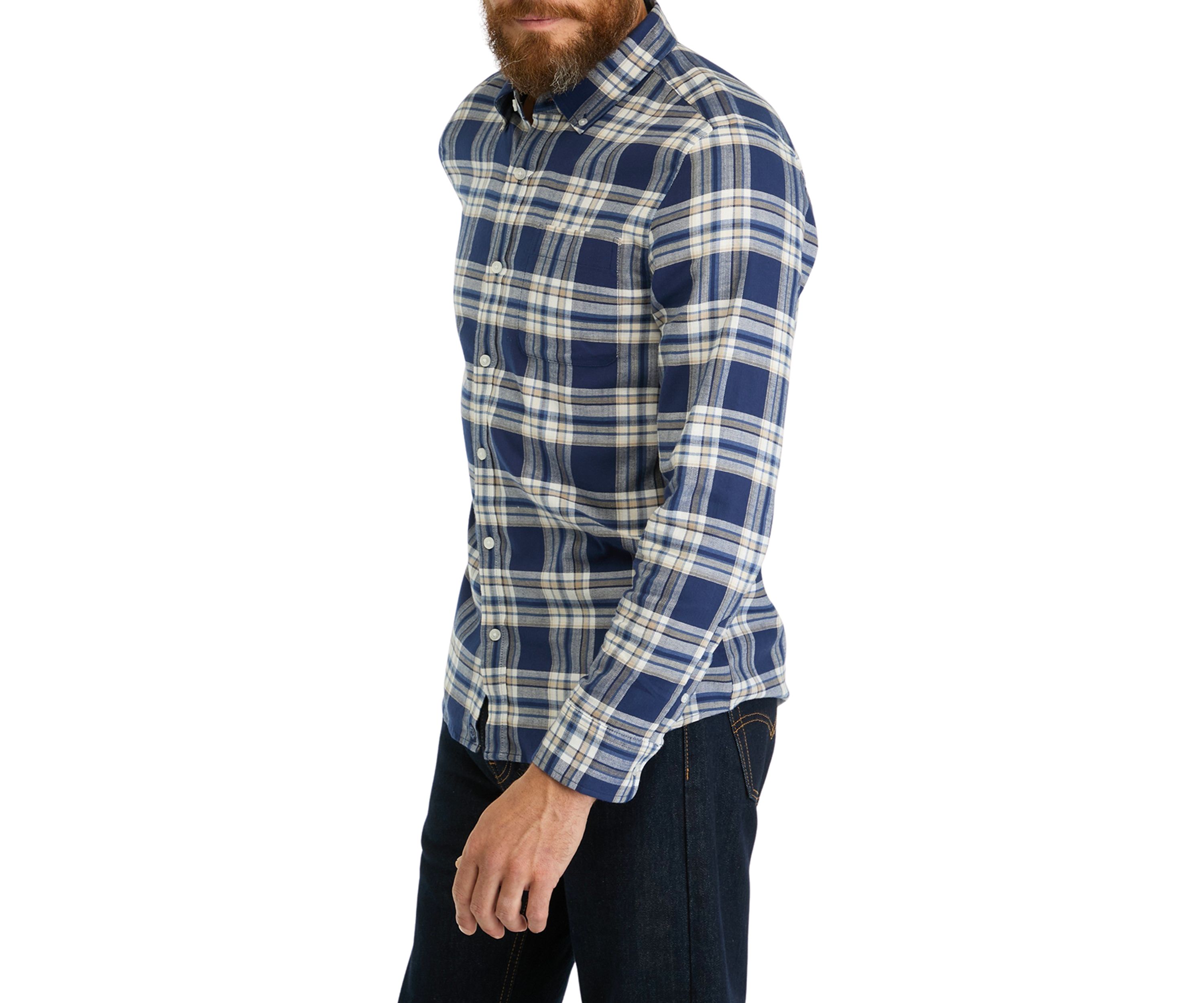 Long Sleeve Plaid Flannel Shirt