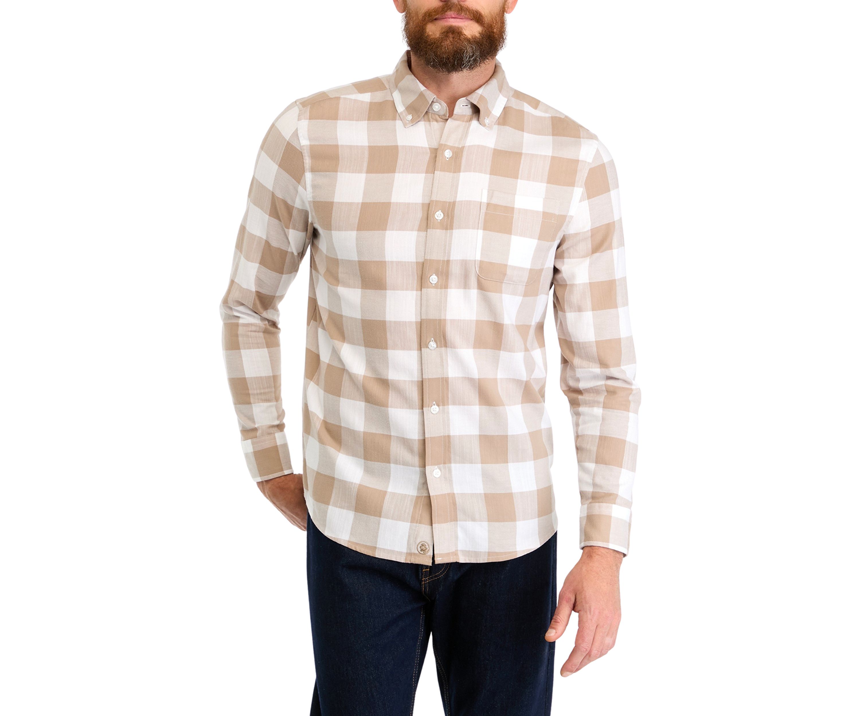 Long Sleeve Flannel Buffalo Check Shirt