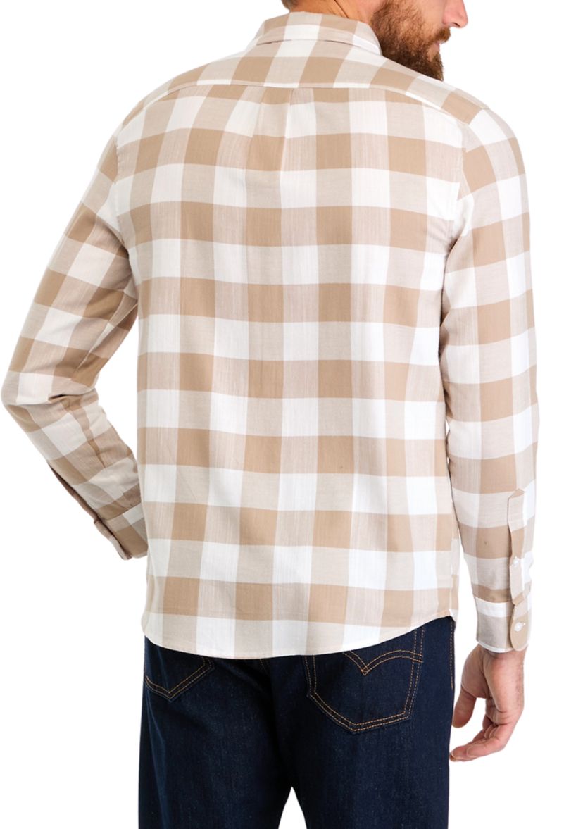 Long Sleeve Flannel Buffalo Check Shirt