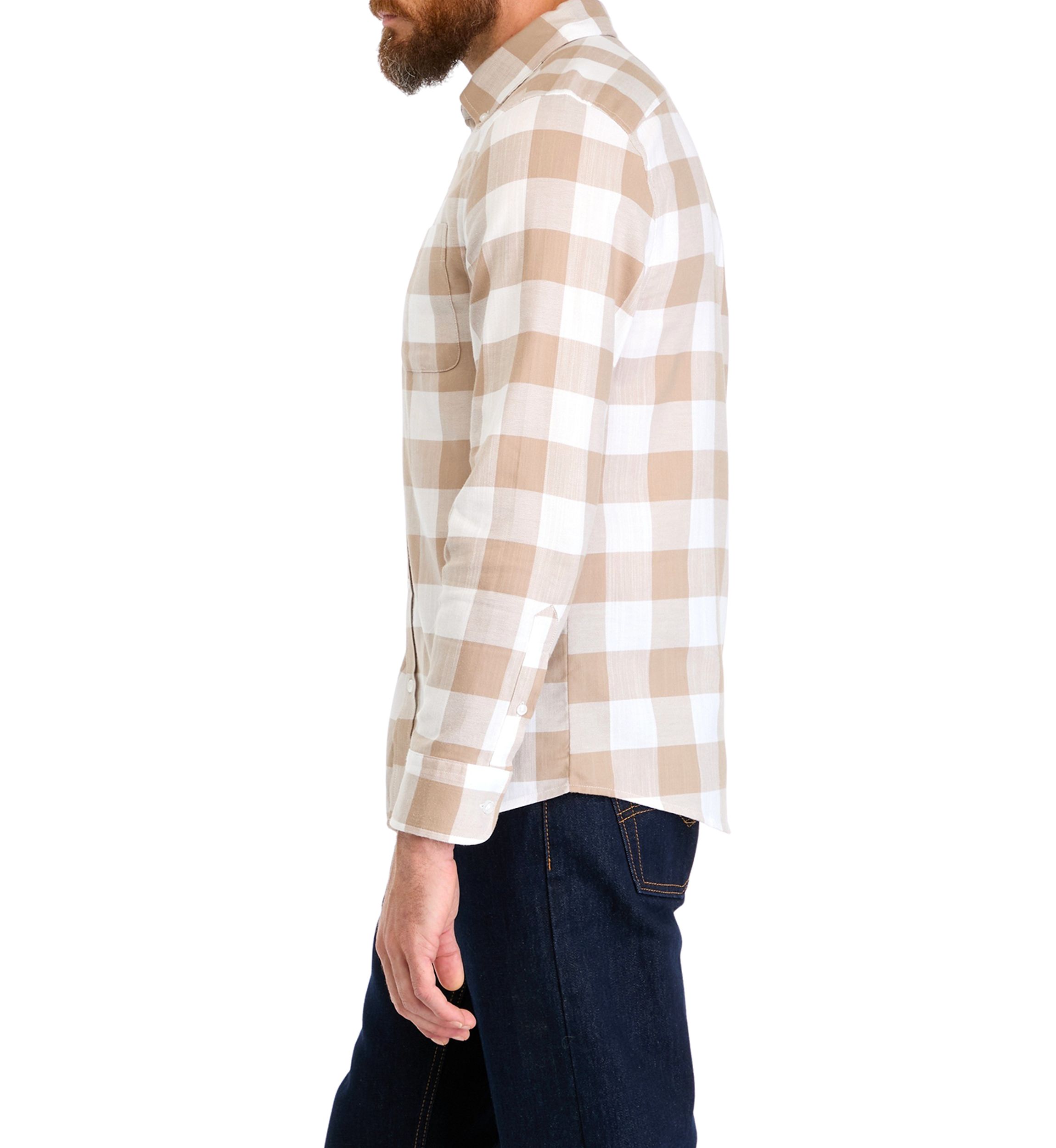 Long Sleeve Flannel Buffalo Check Shirt
