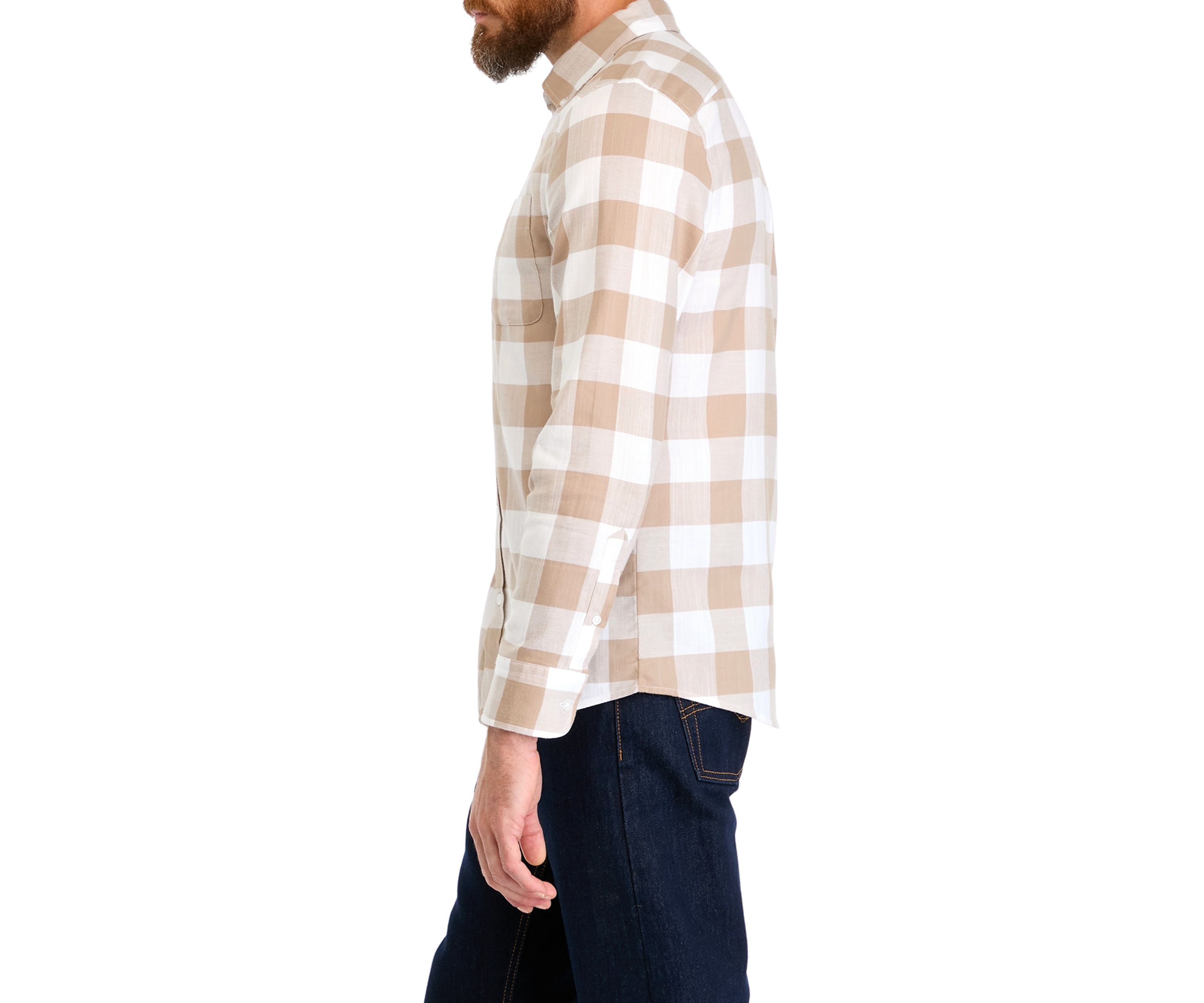 Long Sleeve Flannel Buffalo Check Shirt