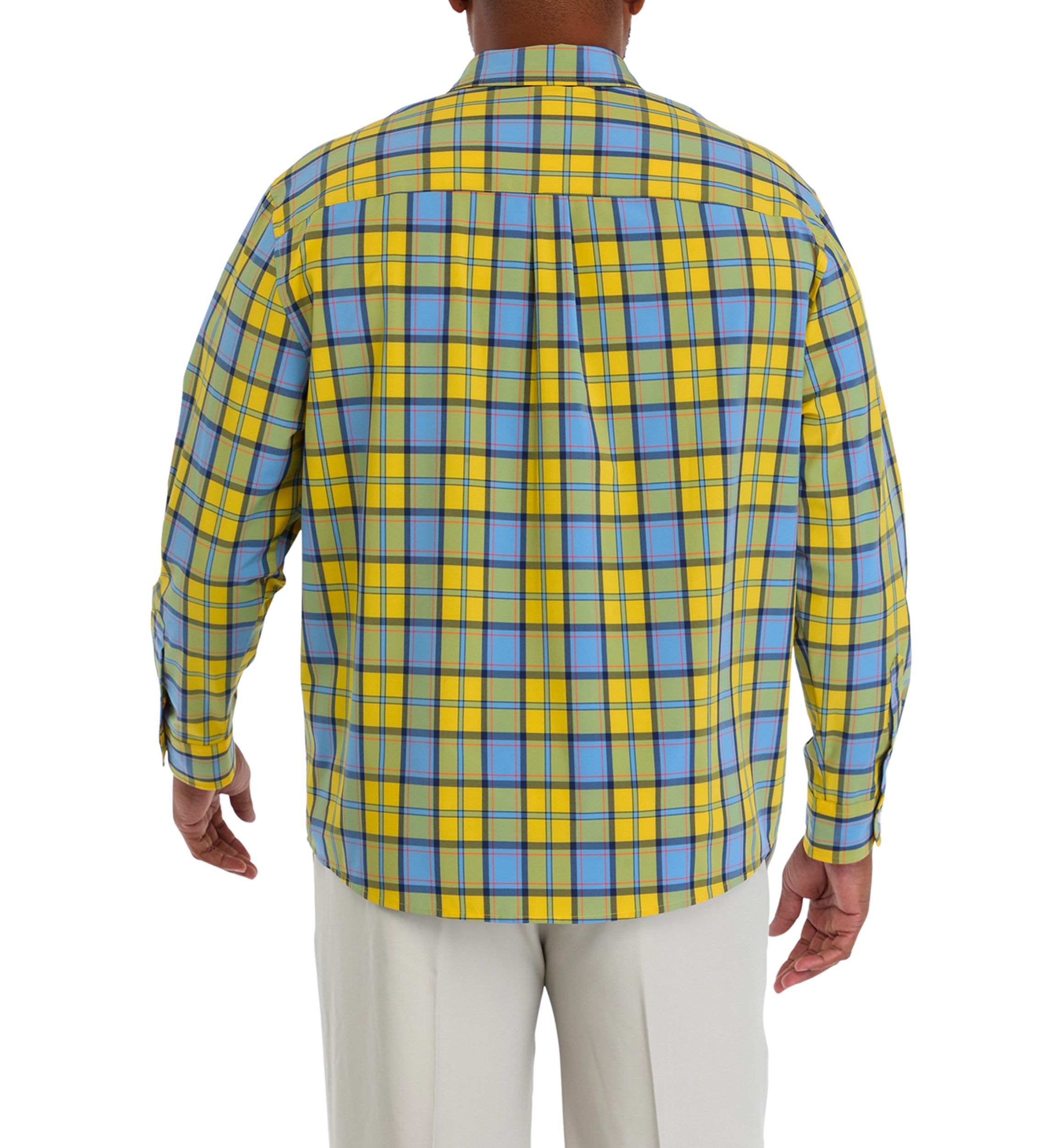 Big & Tall Long Sleeve Plaid Shirt