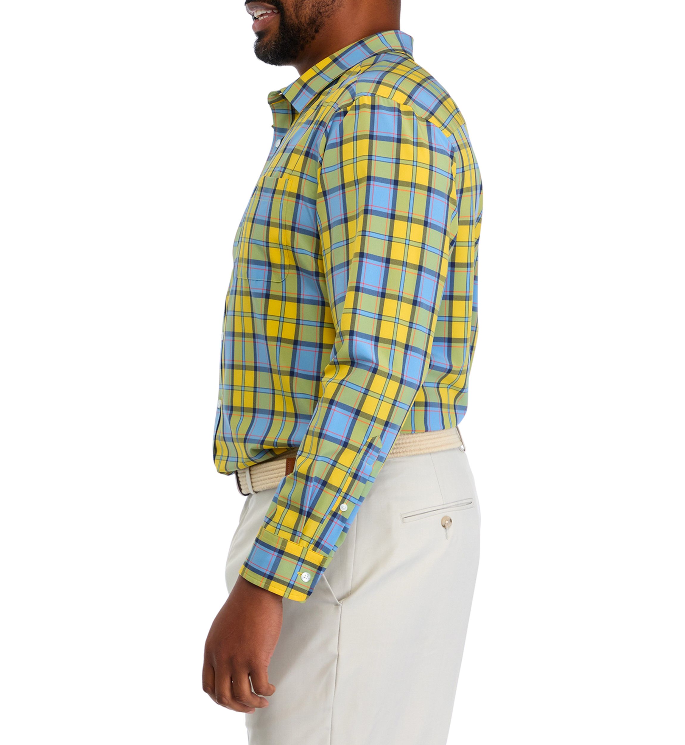 Big & Tall Long Sleeve Plaid Shirt