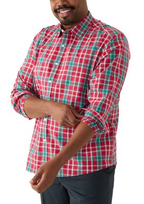 Southern Proper Men's Big & Tall Plaid Printed Shirt
