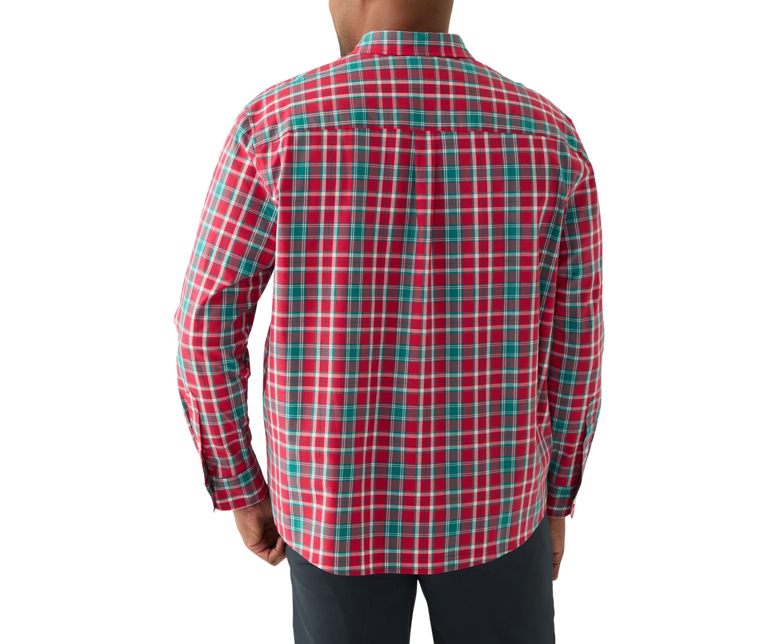 Big & Tall Plaid Printed Shirt