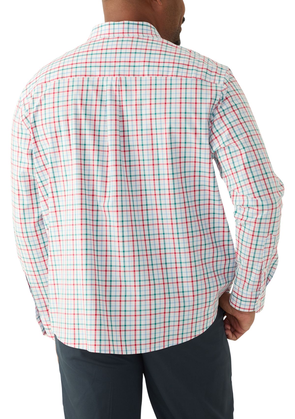 Big & Tall Long Sleeve Plaid Shirt