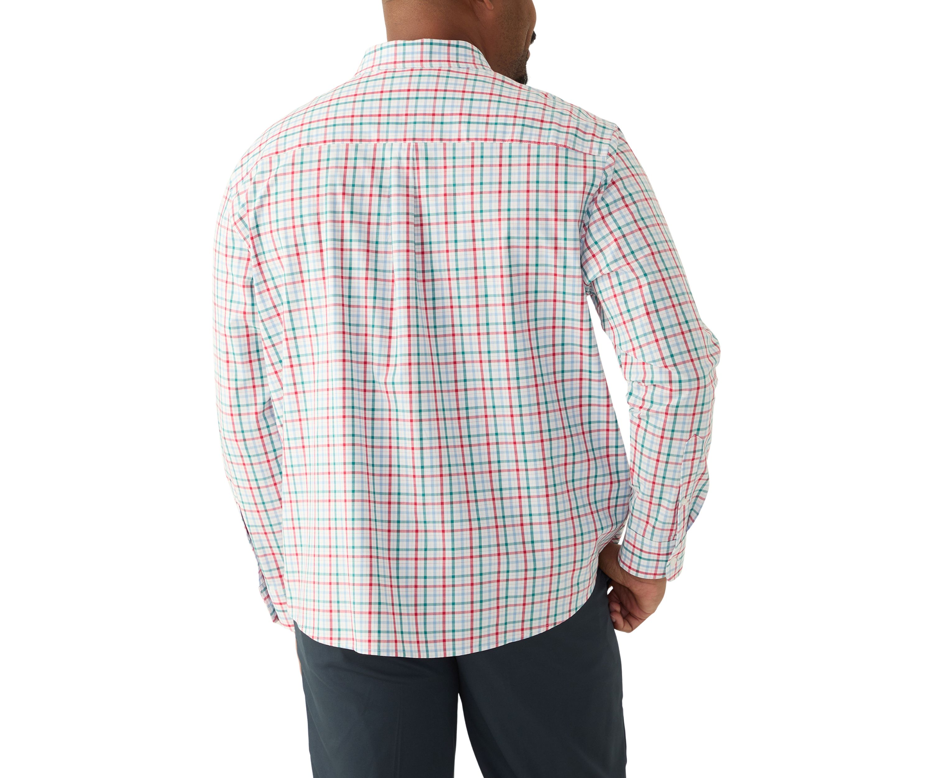 Big & Tall Long Sleeve Plaid Shirt