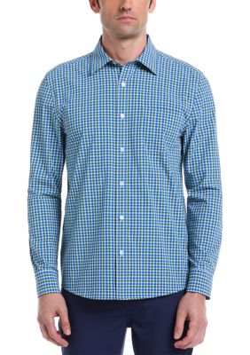 Southern Proper Men's Long Sleeve Plaid Shirt, Green, Large