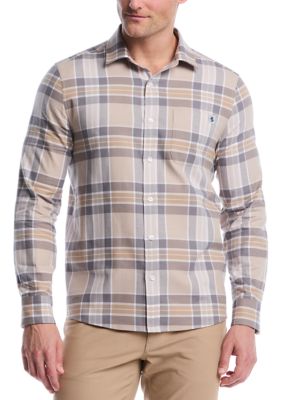 Southern Proper Men's Long Sleeve Plaid Flannel Shirt, 2XL