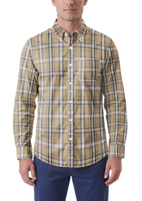 Southern Proper Men's Long Sleeve Plaid Shirt, 2XL