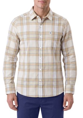Southern Proper Men's Herringbone Flannel Shirt, Large