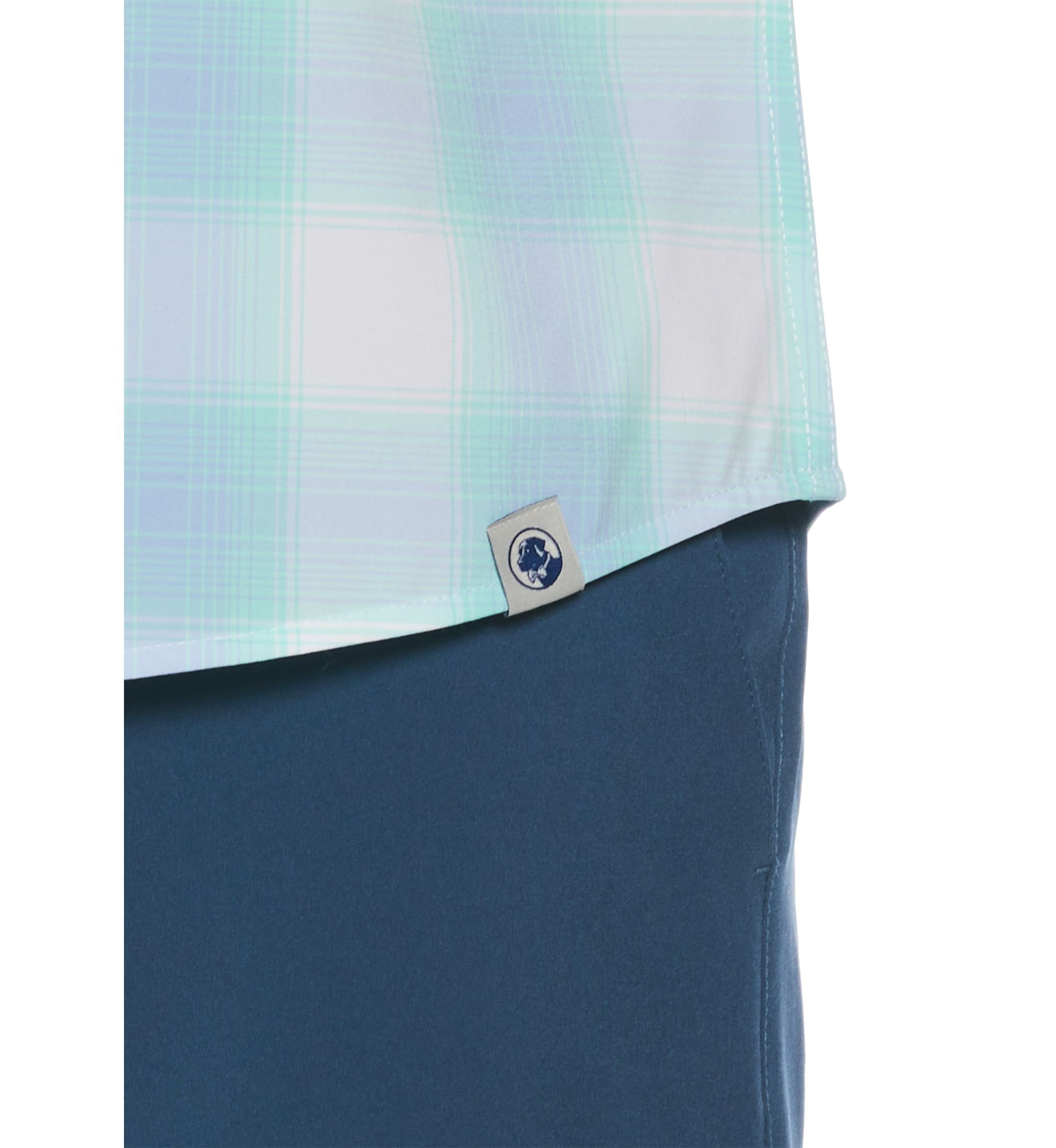 Short Sleeve Yarn Dyed Plaid Printed Shirt