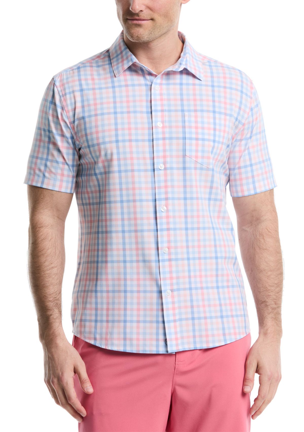 Multi Gingham Printed Button Down Shirt