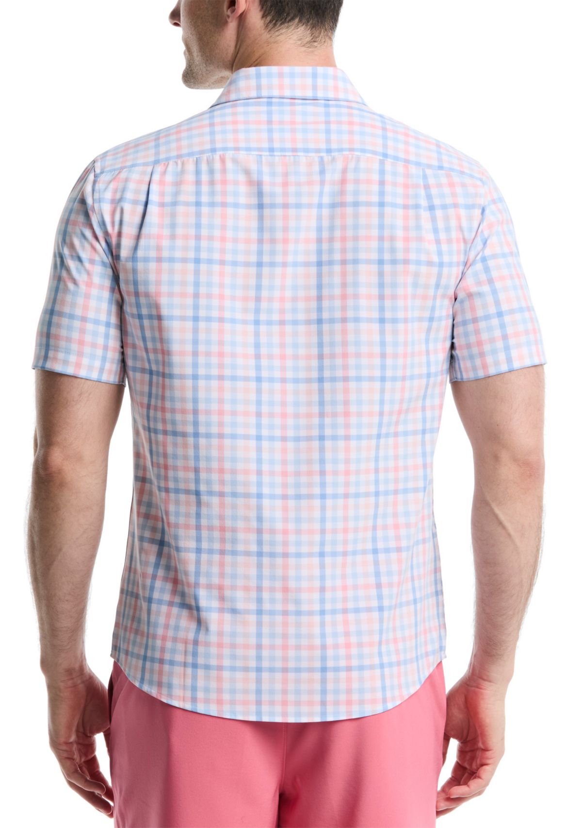 Multi Gingham Printed Button Down Shirt