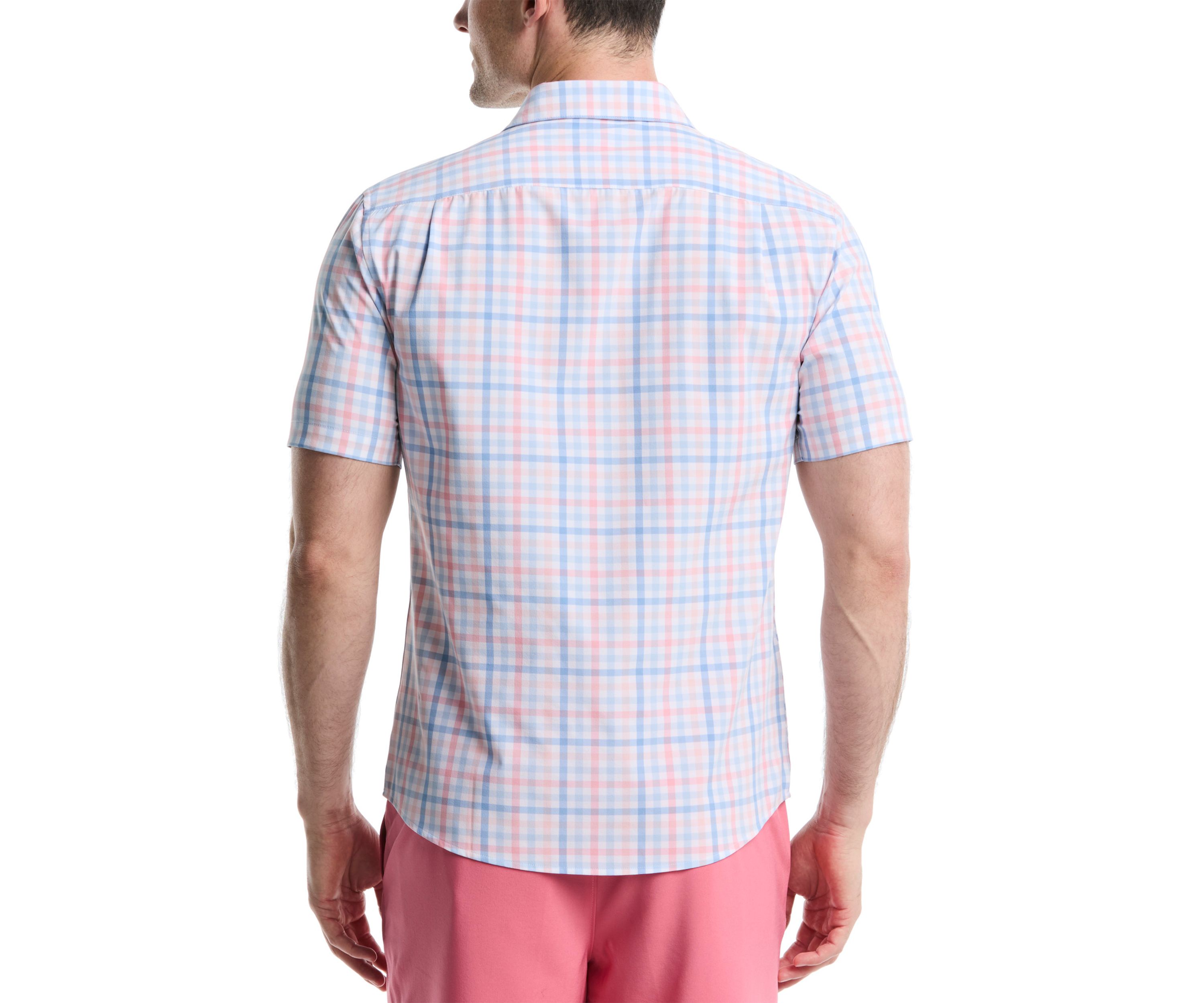 Multi Gingham Printed Button Down Shirt