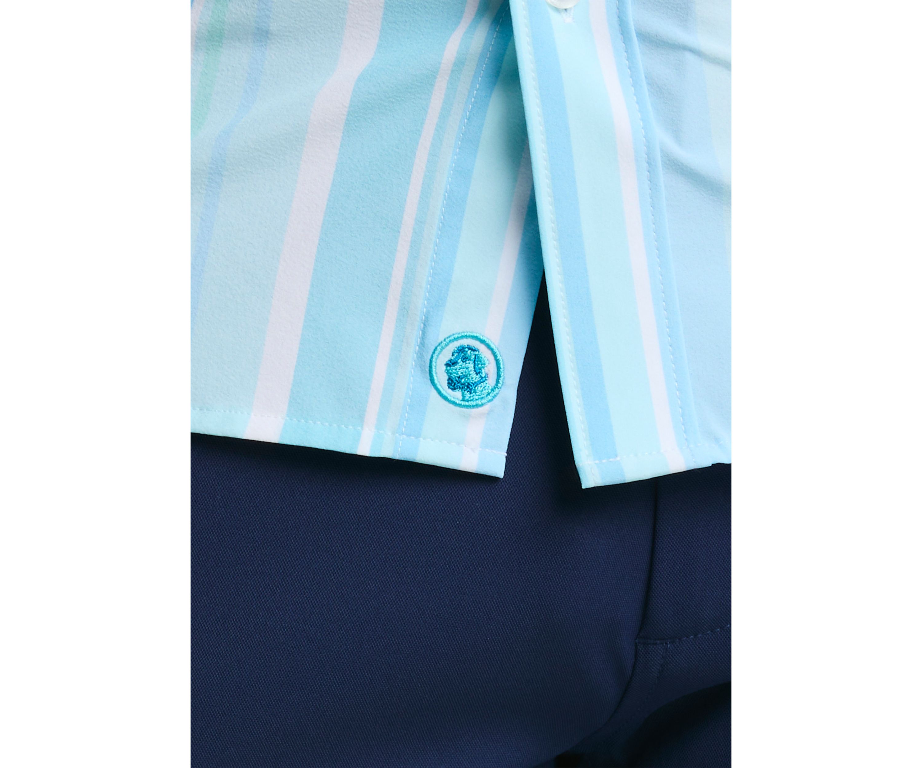 Short Sleeve Woven Irregular Stripe Shirt