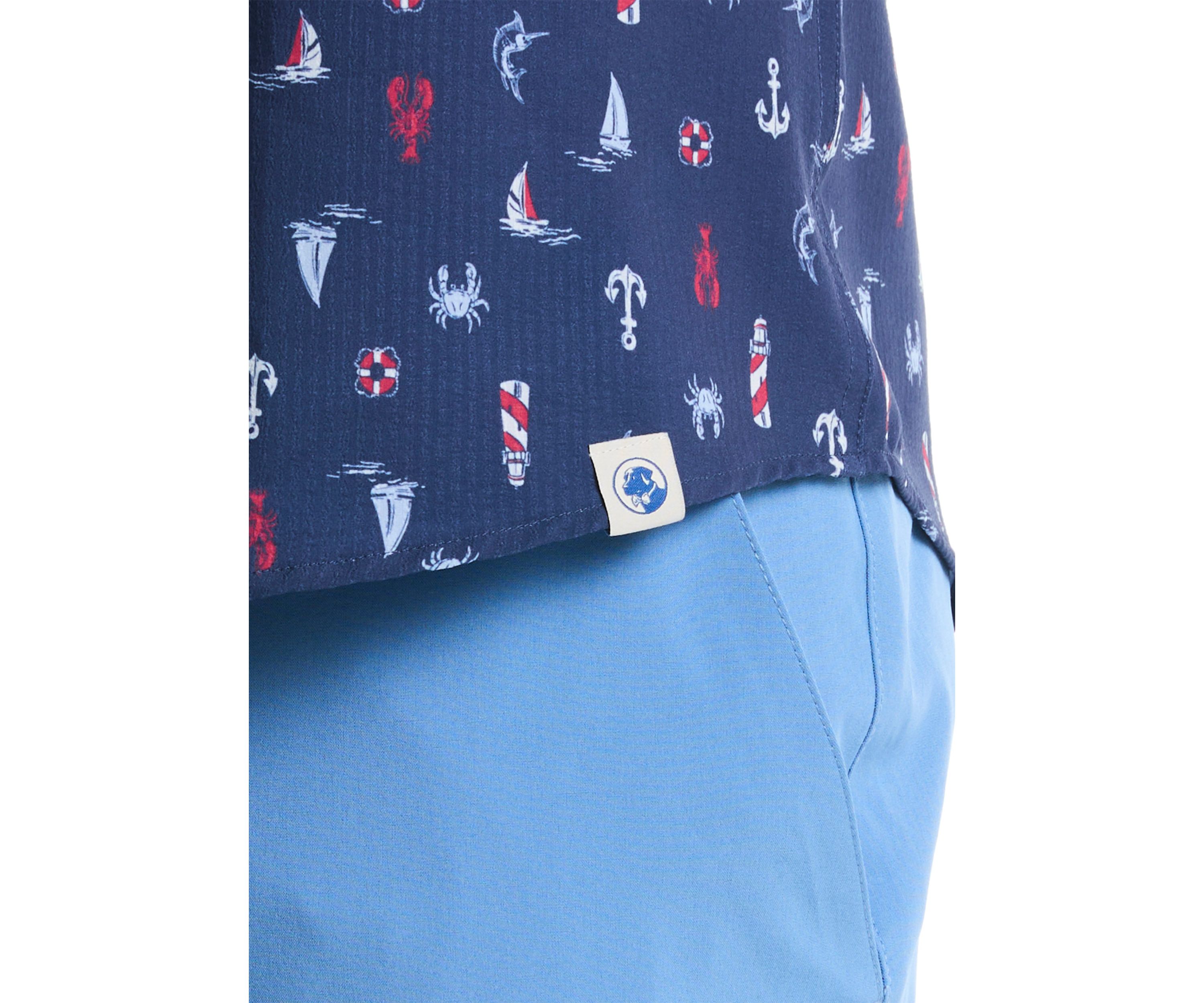 Big & Tall Printed Button Down Shirt