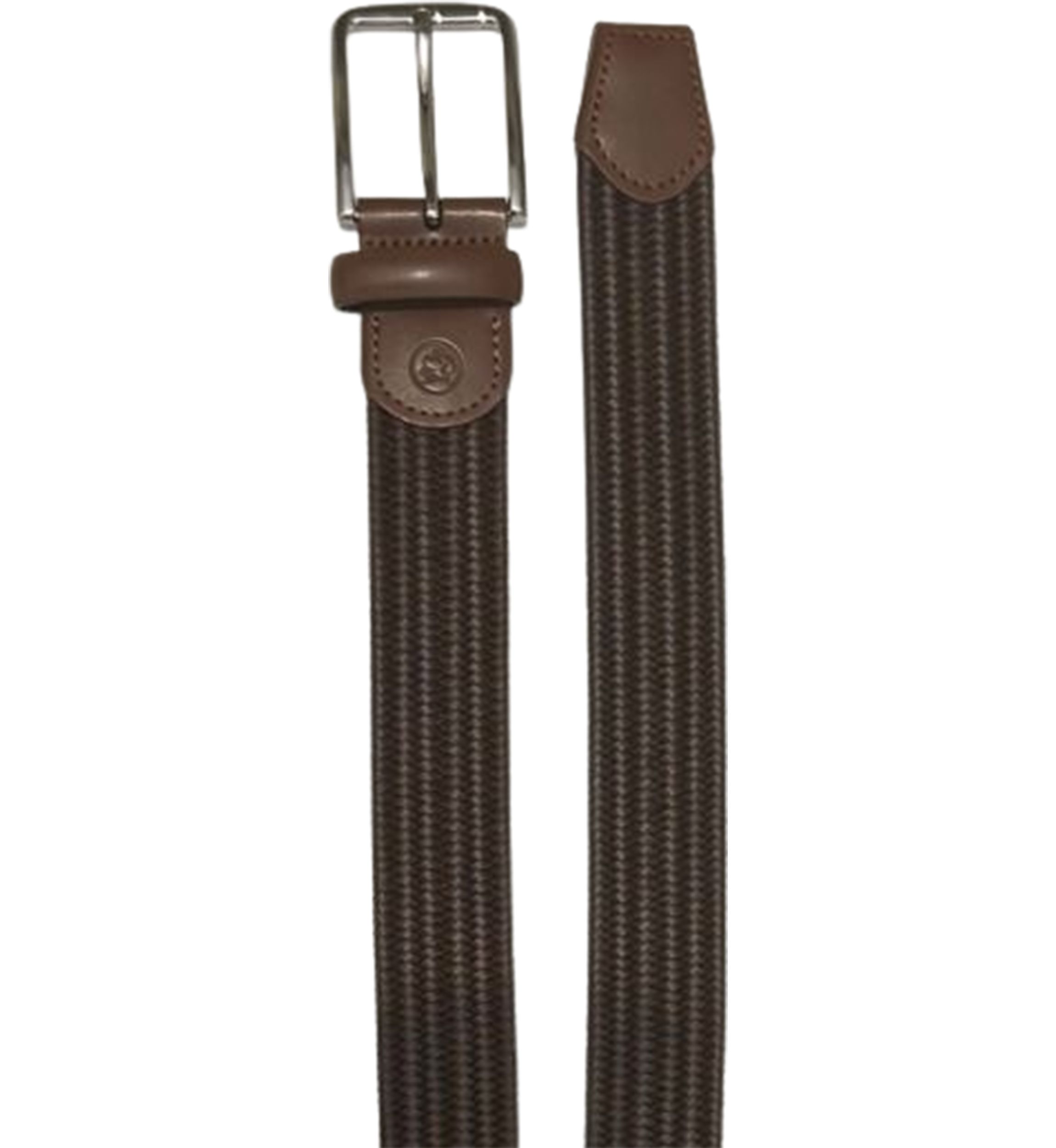 Leather Braid Stretch Belt