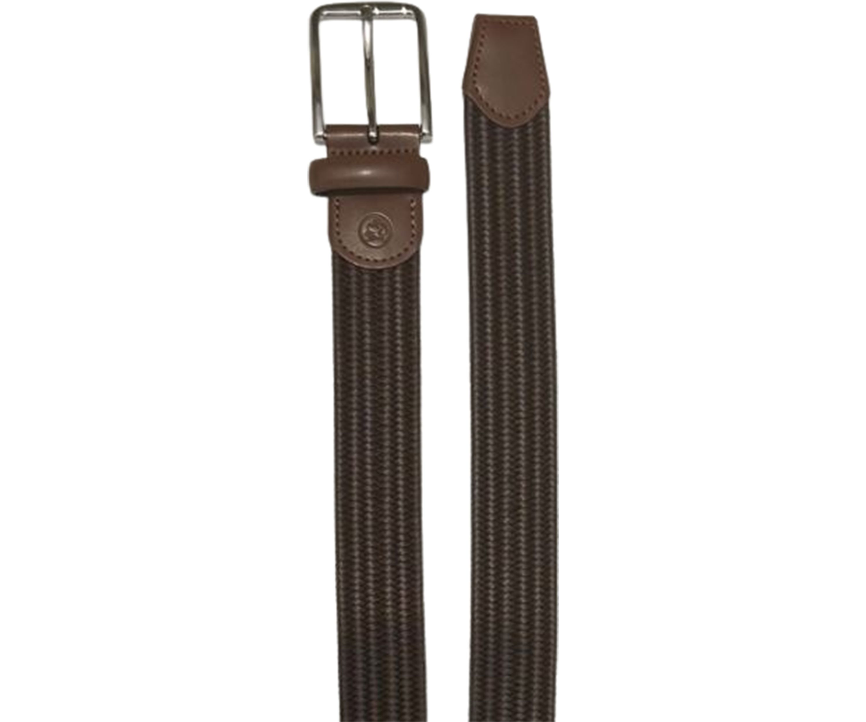 Leather Braid Stretch Belt