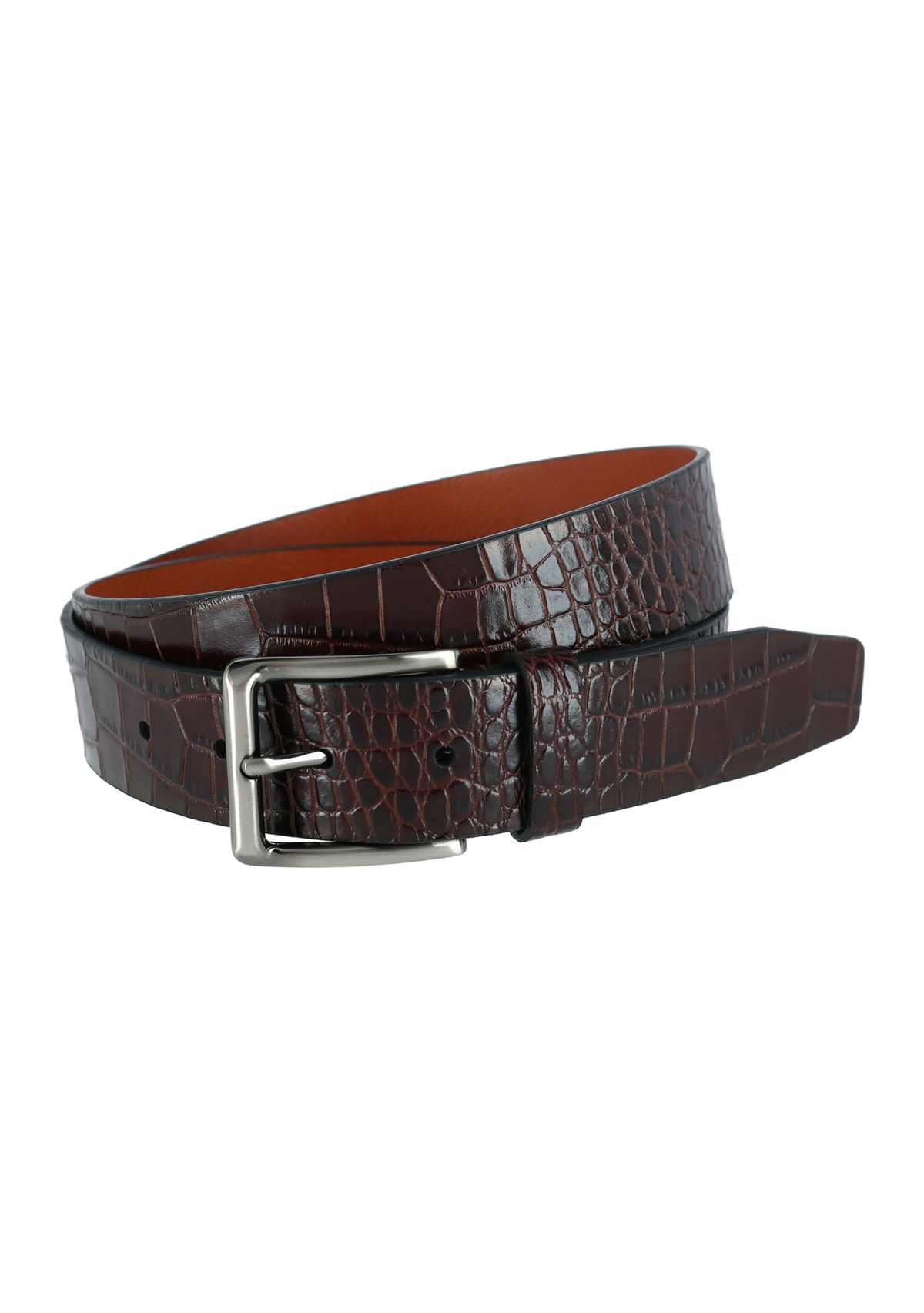Mens Stitch Detail Leather Belt