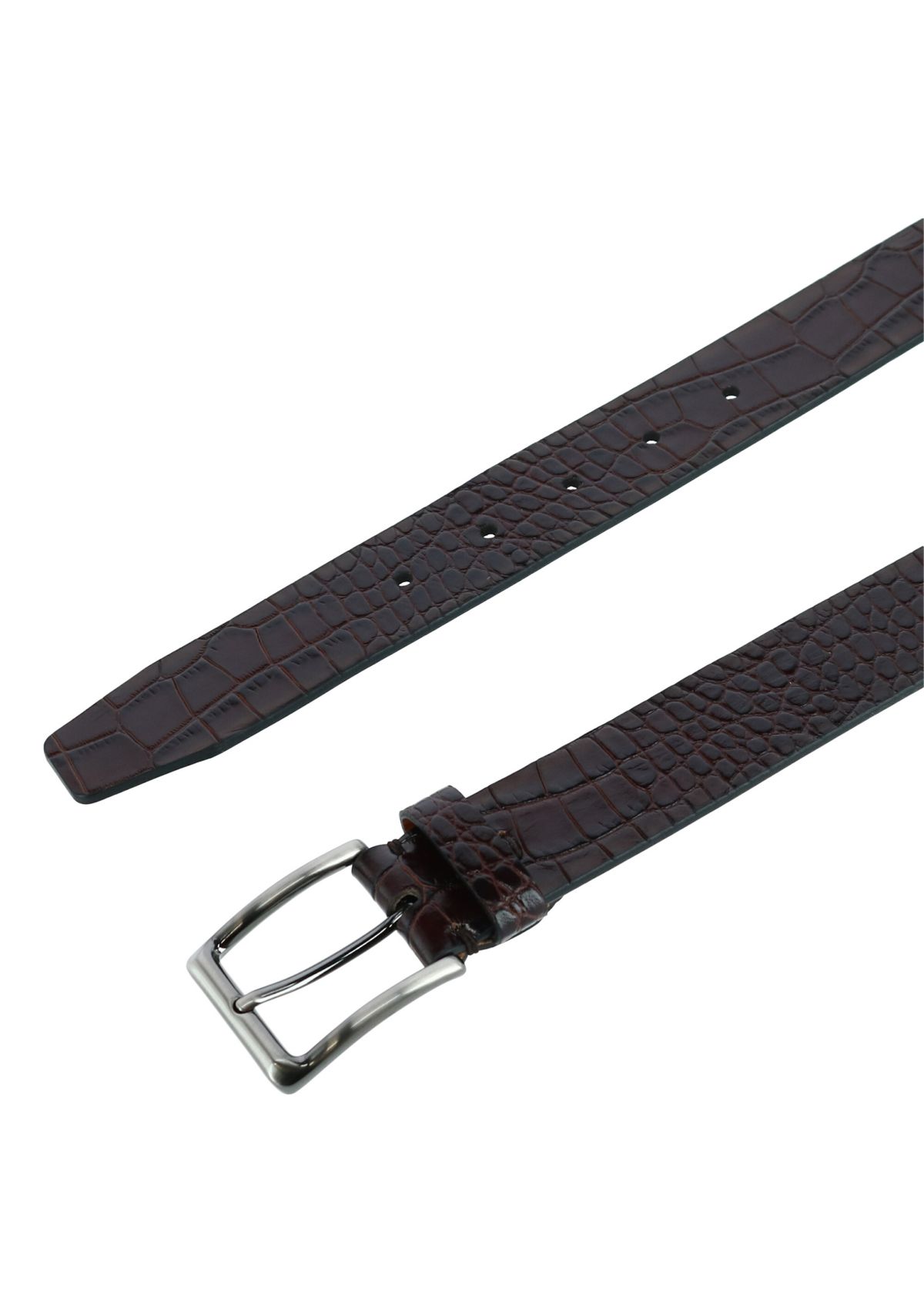 Mens Stitch Detail Leather Belt
