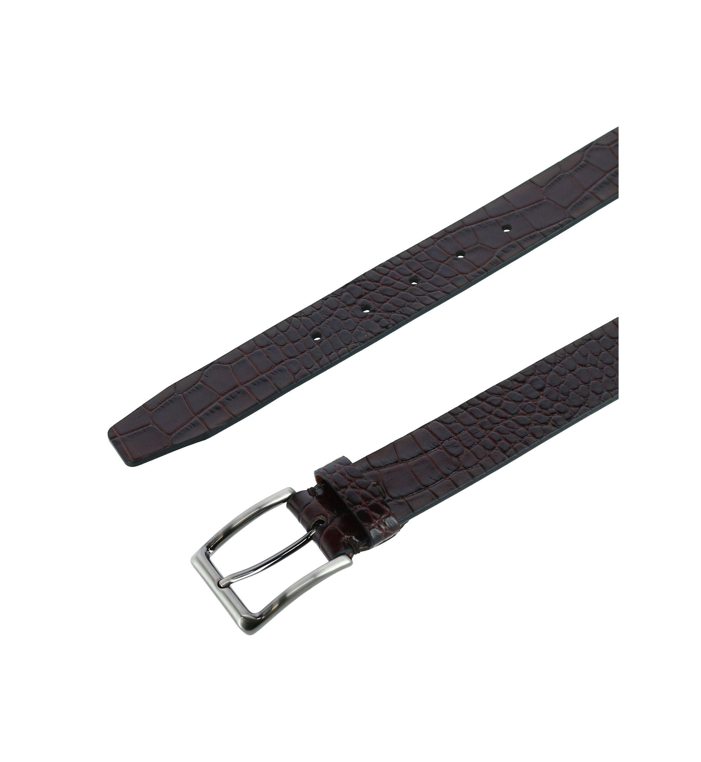 Mens Stitch Detail Leather Belt
