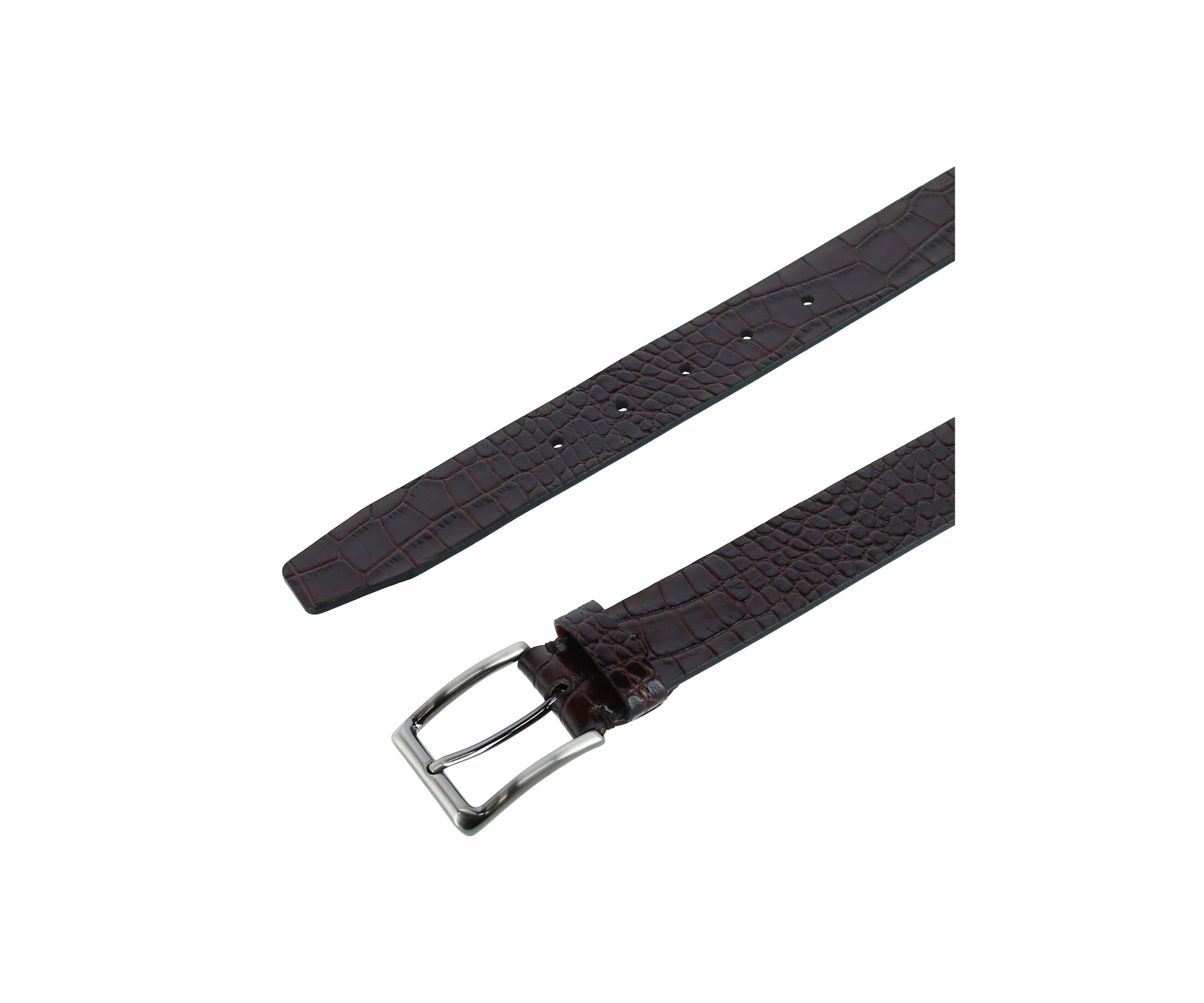 Mens Stitch Detail Leather Belt