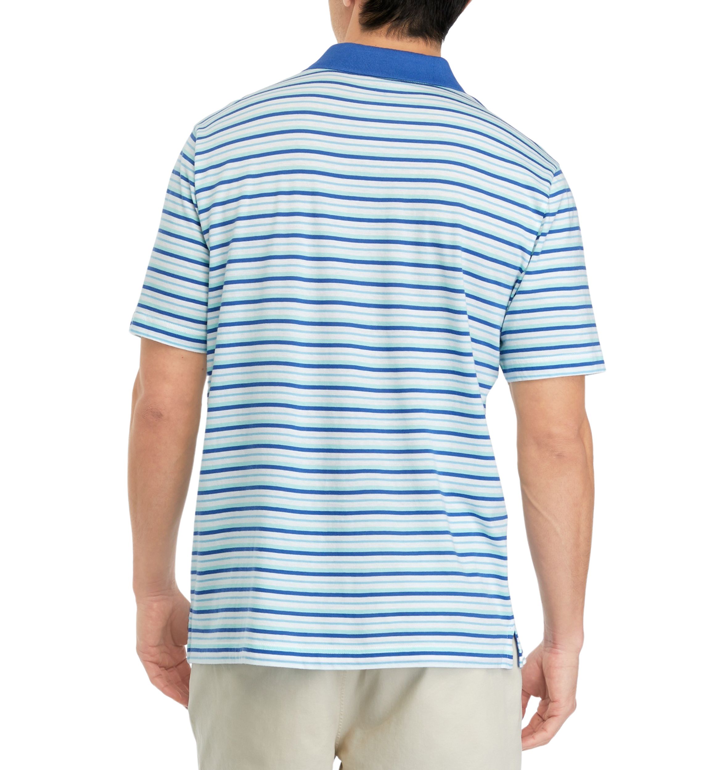 Striped Cotton Polo Shirt