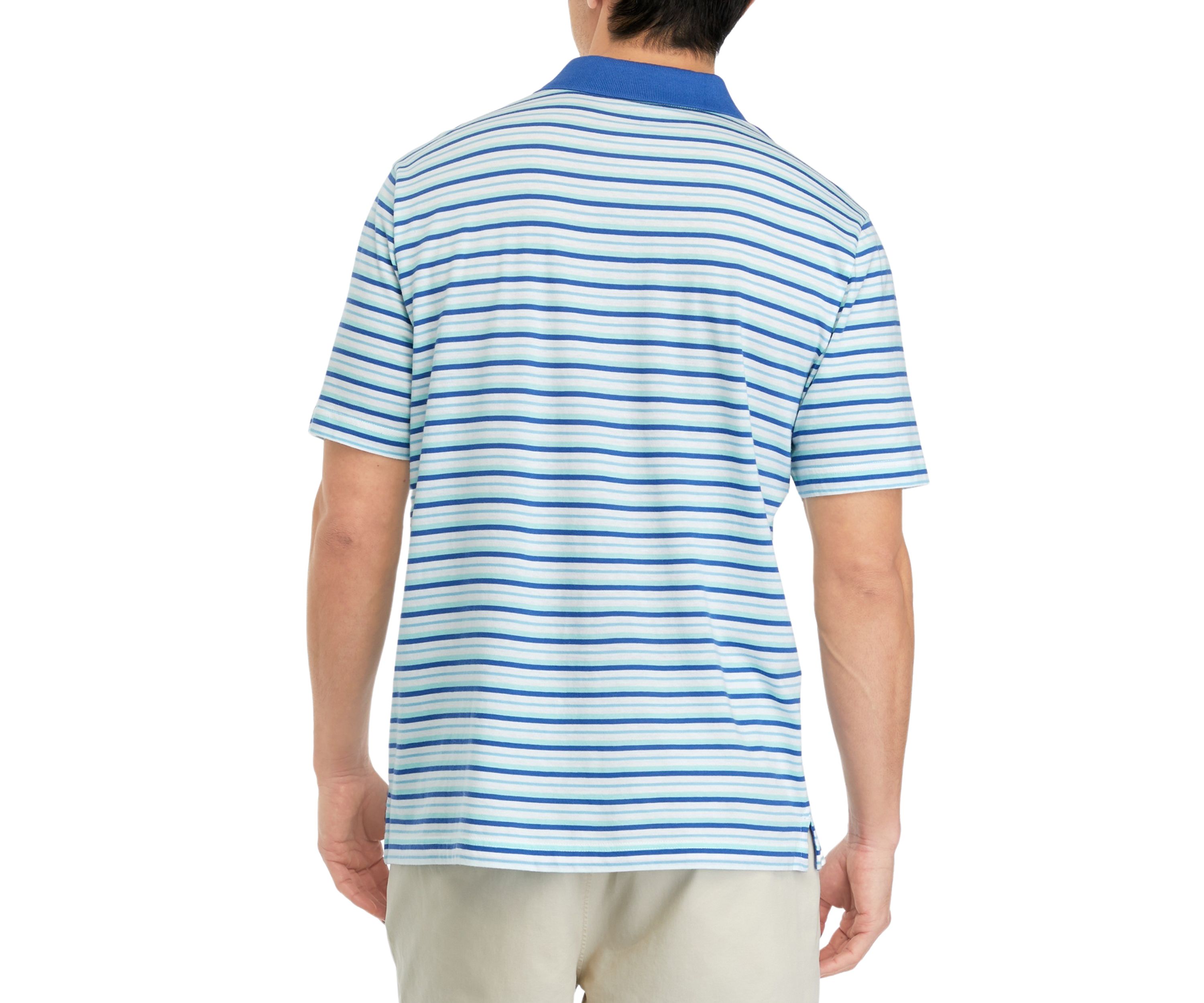 Striped Cotton Polo Shirt