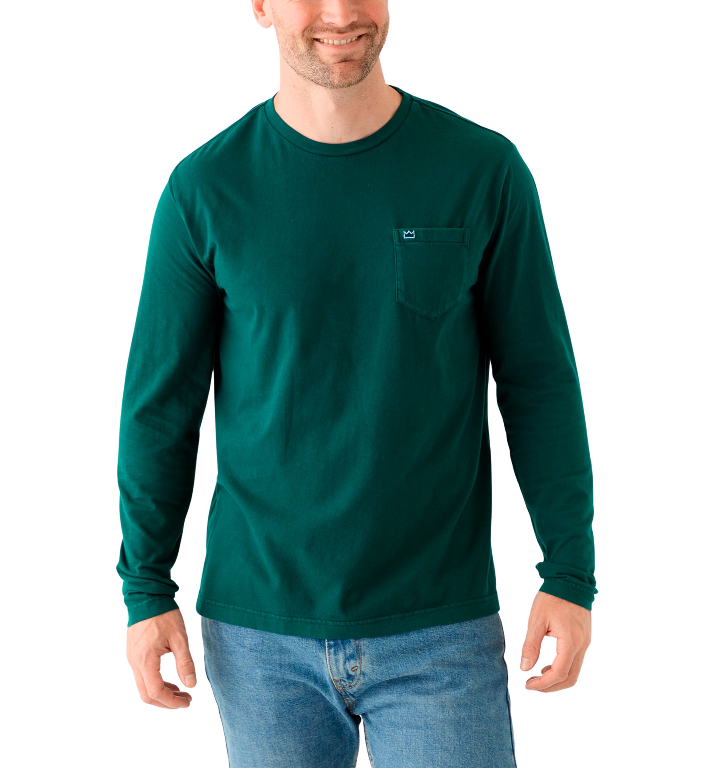 Slub Cotton Long Sleeve T-Shirt