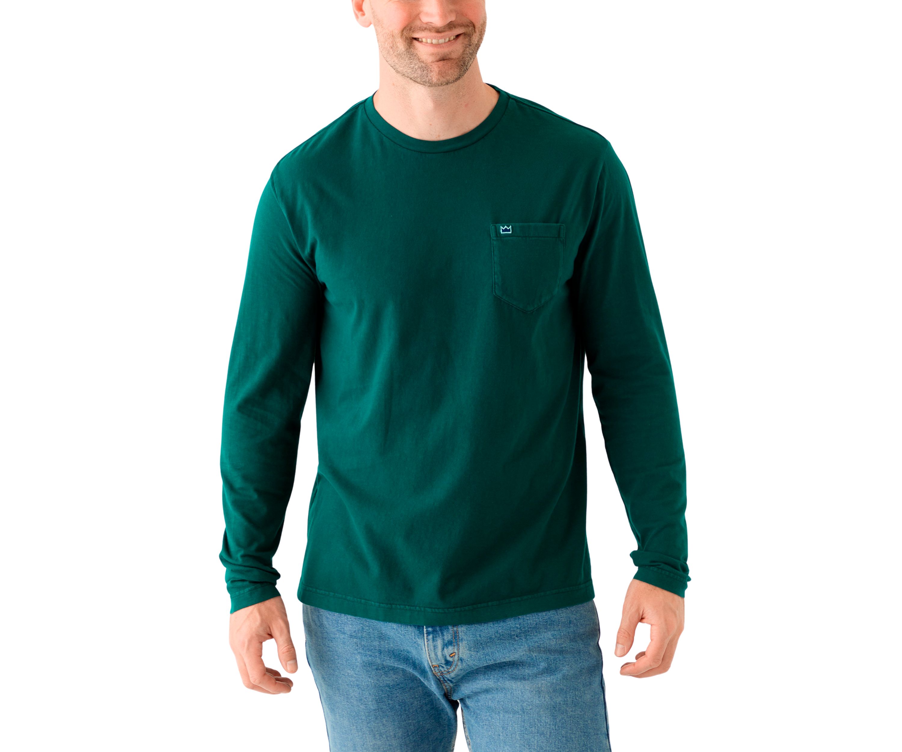 Slub Cotton Long Sleeve T-Shirt