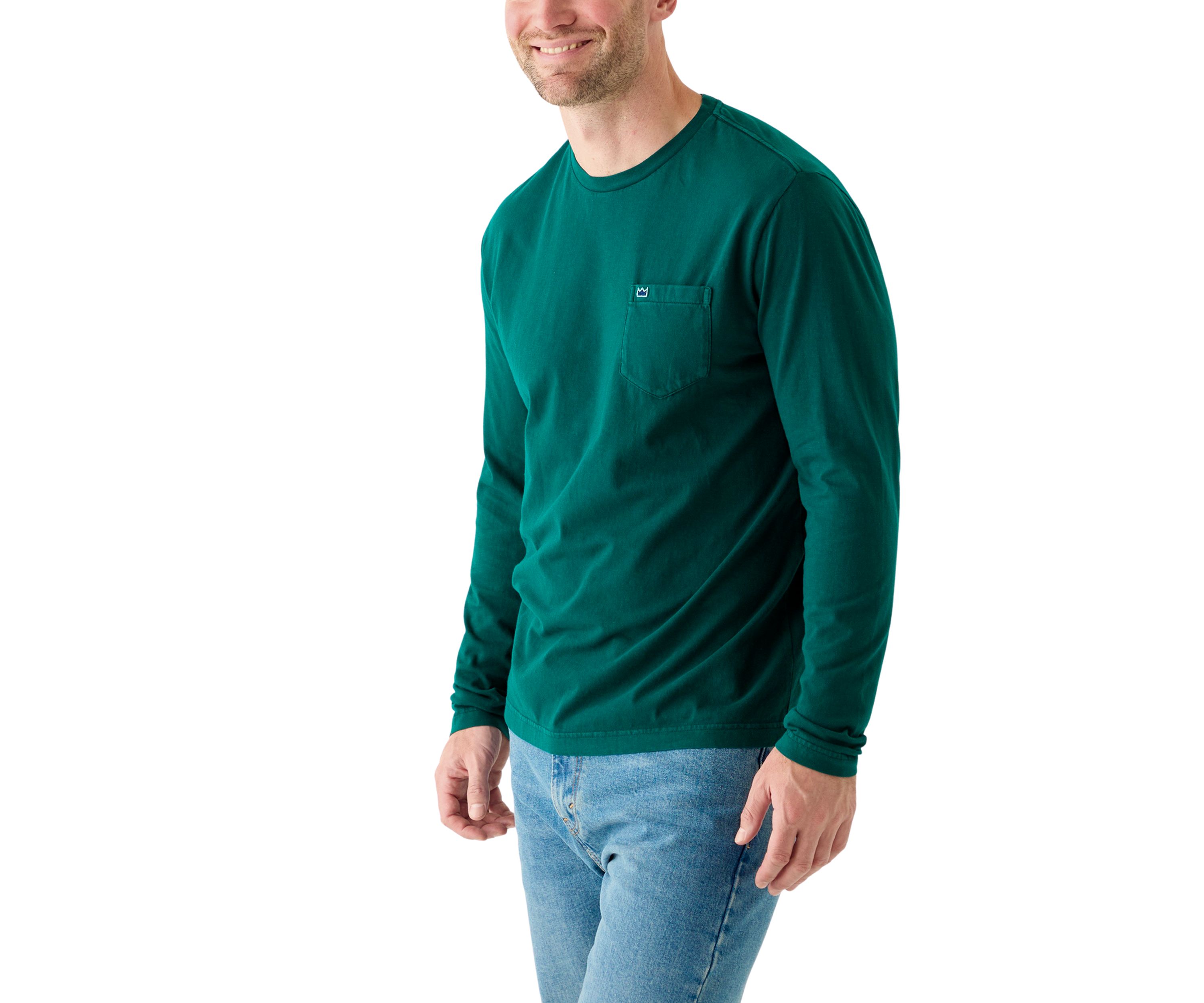 Slub Cotton Long Sleeve T-Shirt