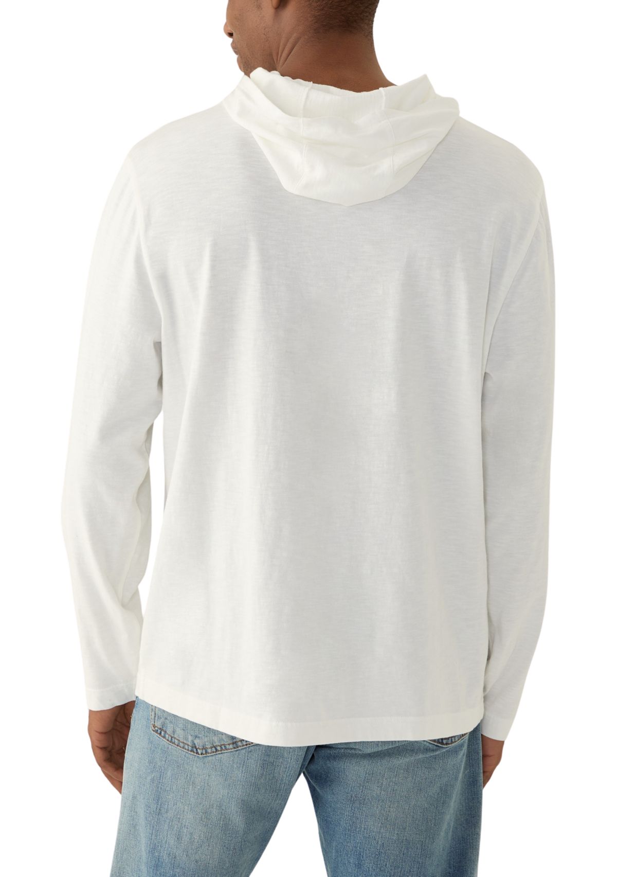 Slub Cotton Long Sleeve Hoodie