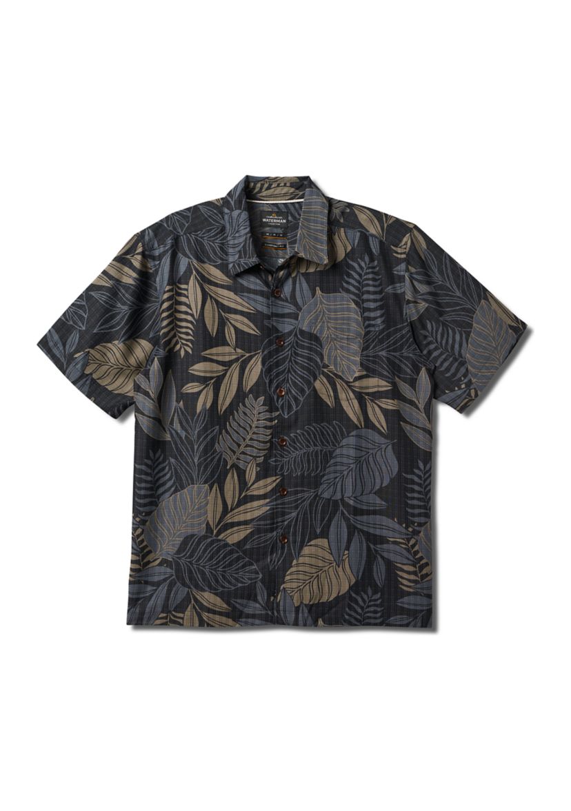 Mens White Sands Printed Woven Shirt